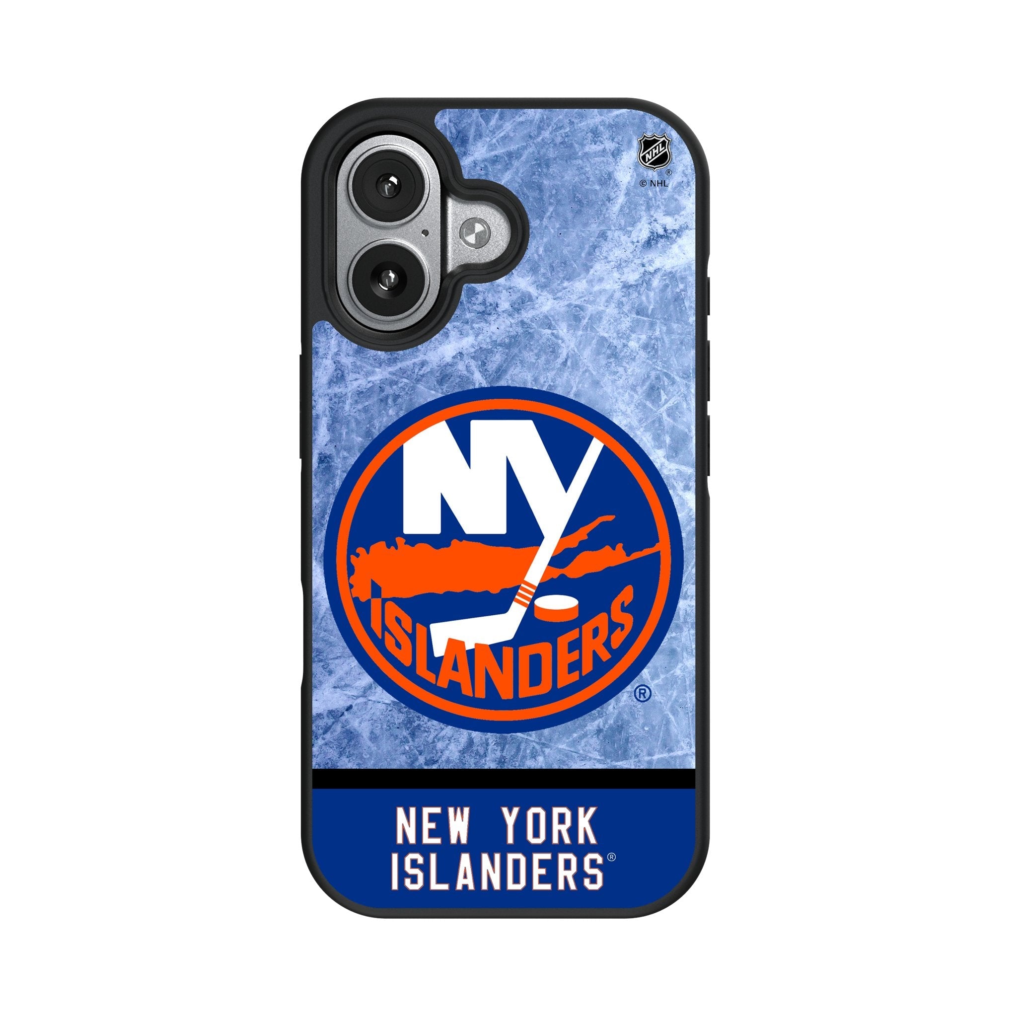 New York Islanders Ice Wordmark Bump Phone Case for Apple iPhone 17 Series 4
