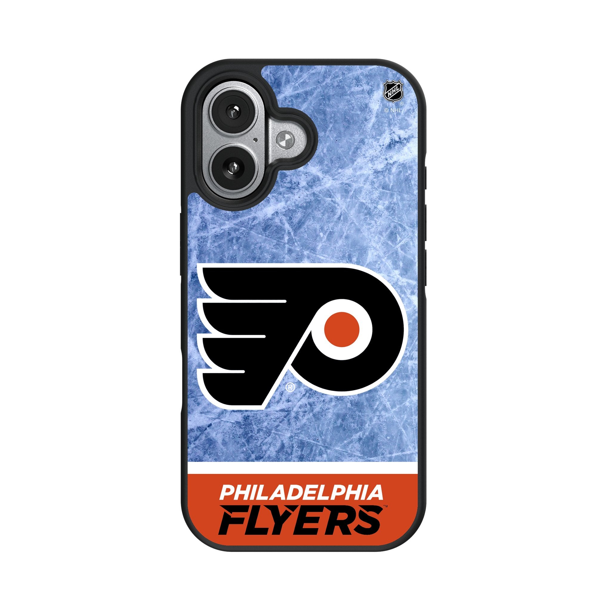 Philadelphia Flyers Ice Wordmark Bump Phone Case for Apple iPhone 17 Series 4