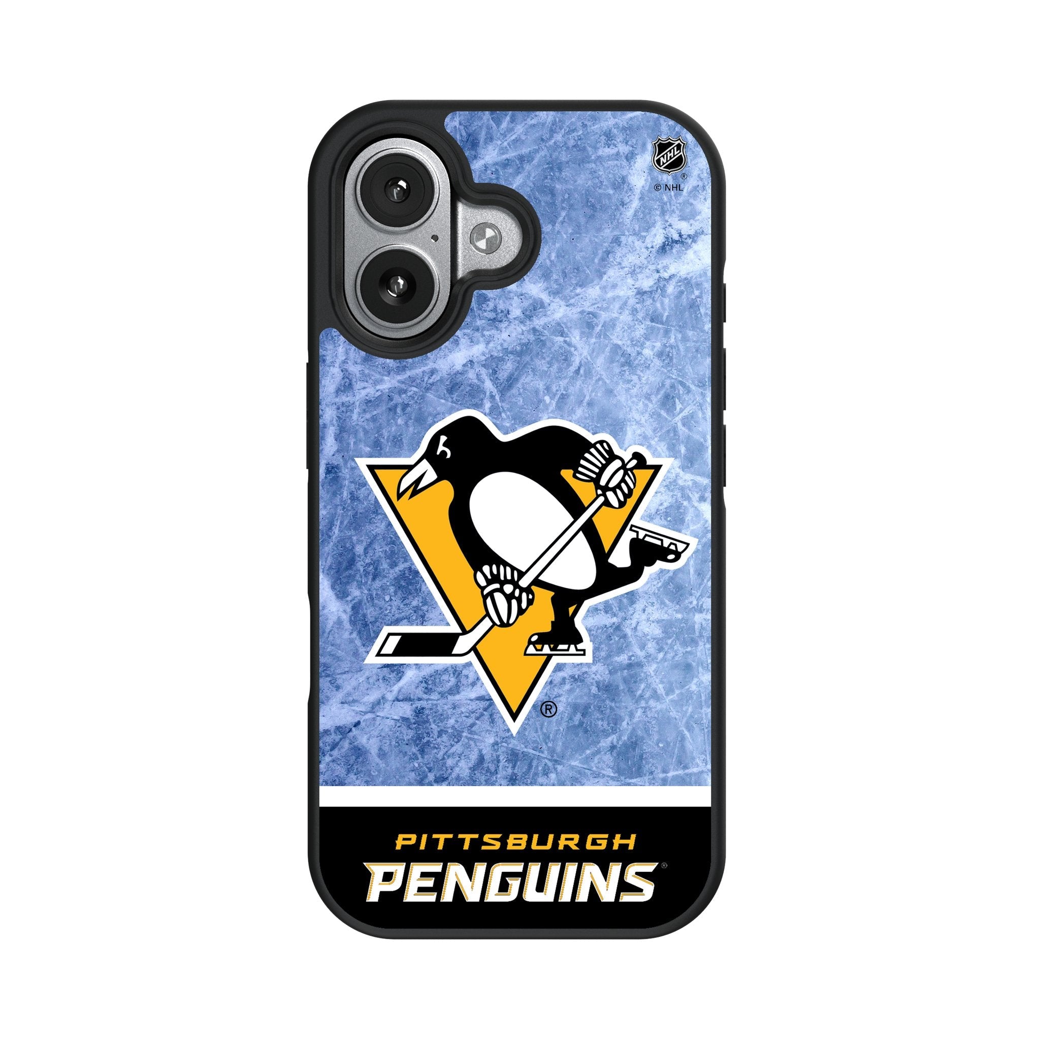 Pittsburgh Penguins Ice Wordmark Bump Phone Case for Apple iPhone 17 Series 4