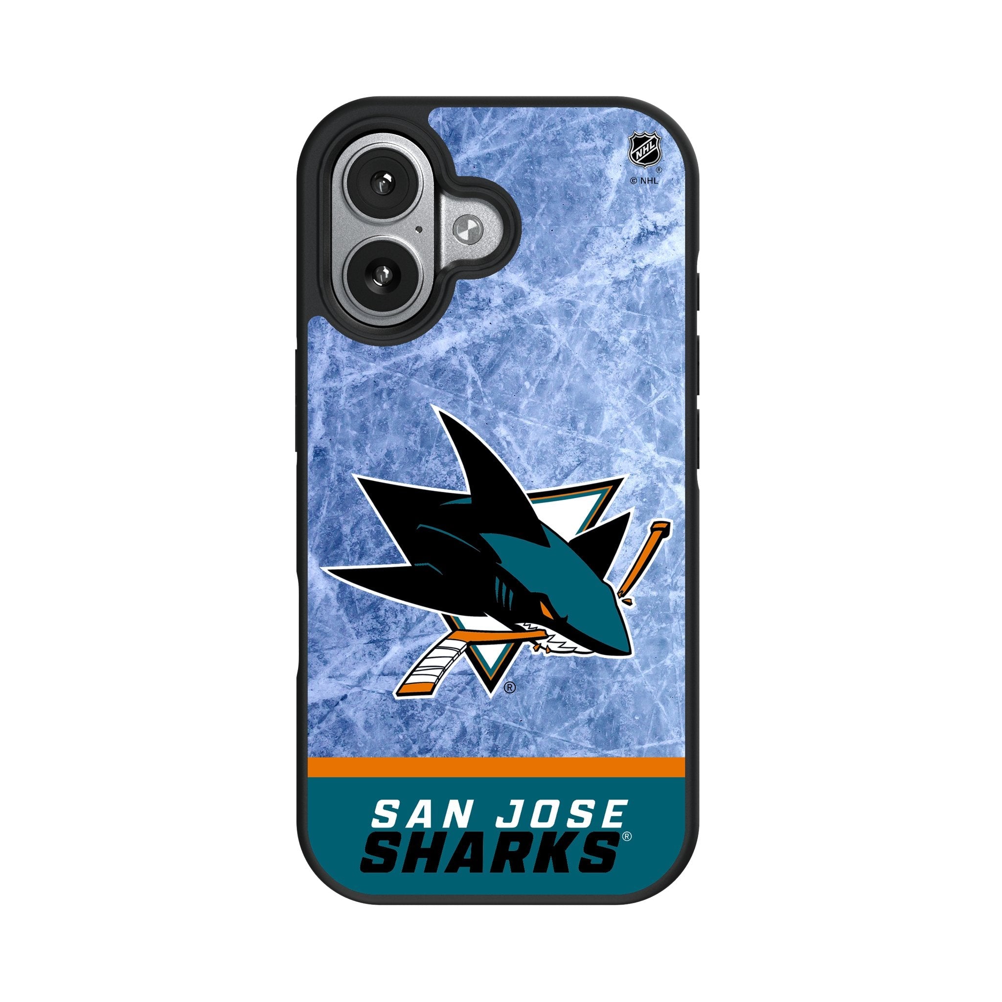 San Jose Sharks Ice Wordmark Bump Phone Case for Apple iPhone 17 Series 4