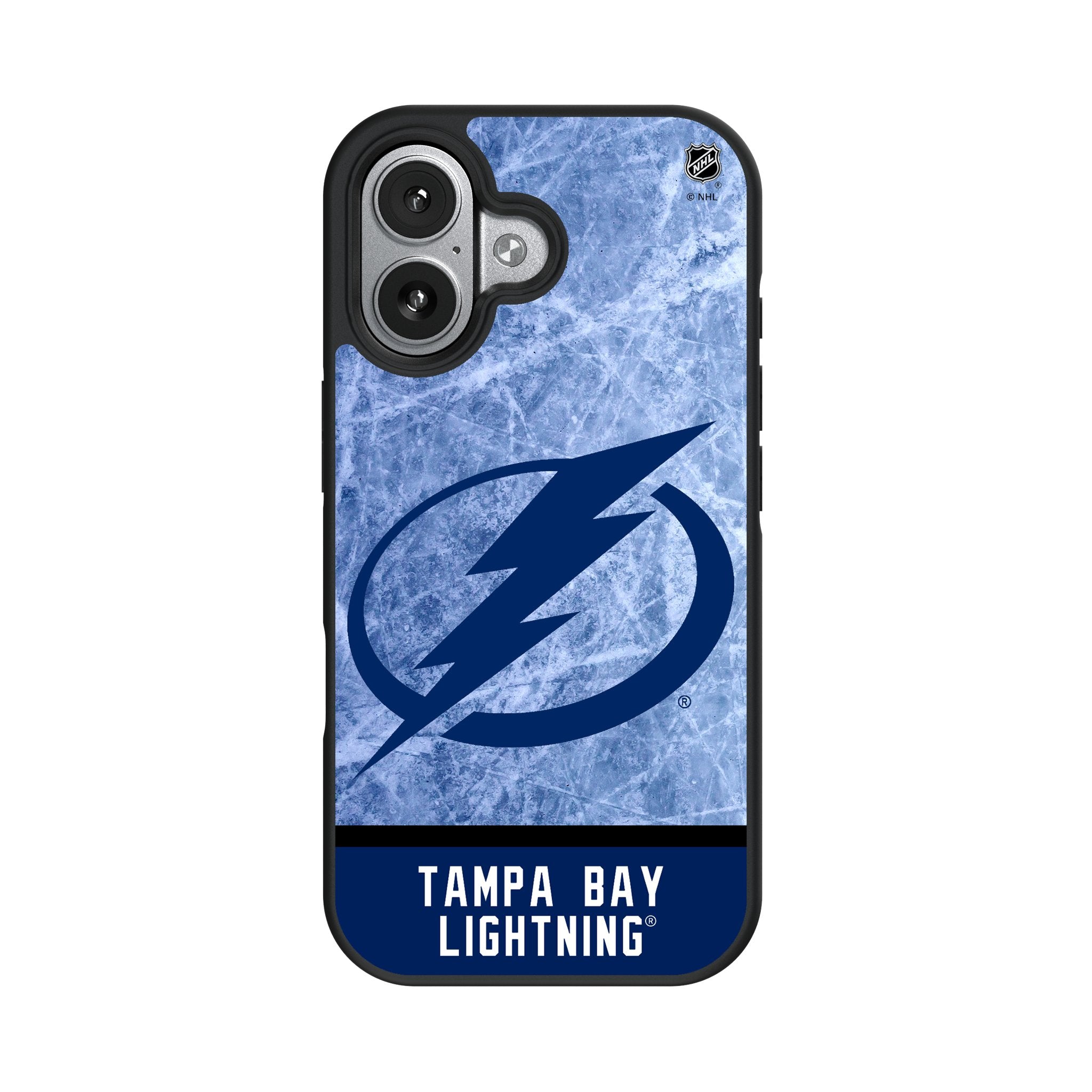 Tampa Bay Lightning Ice Wordmark Bump Phone Case for Apple iPhone 17 Series 4