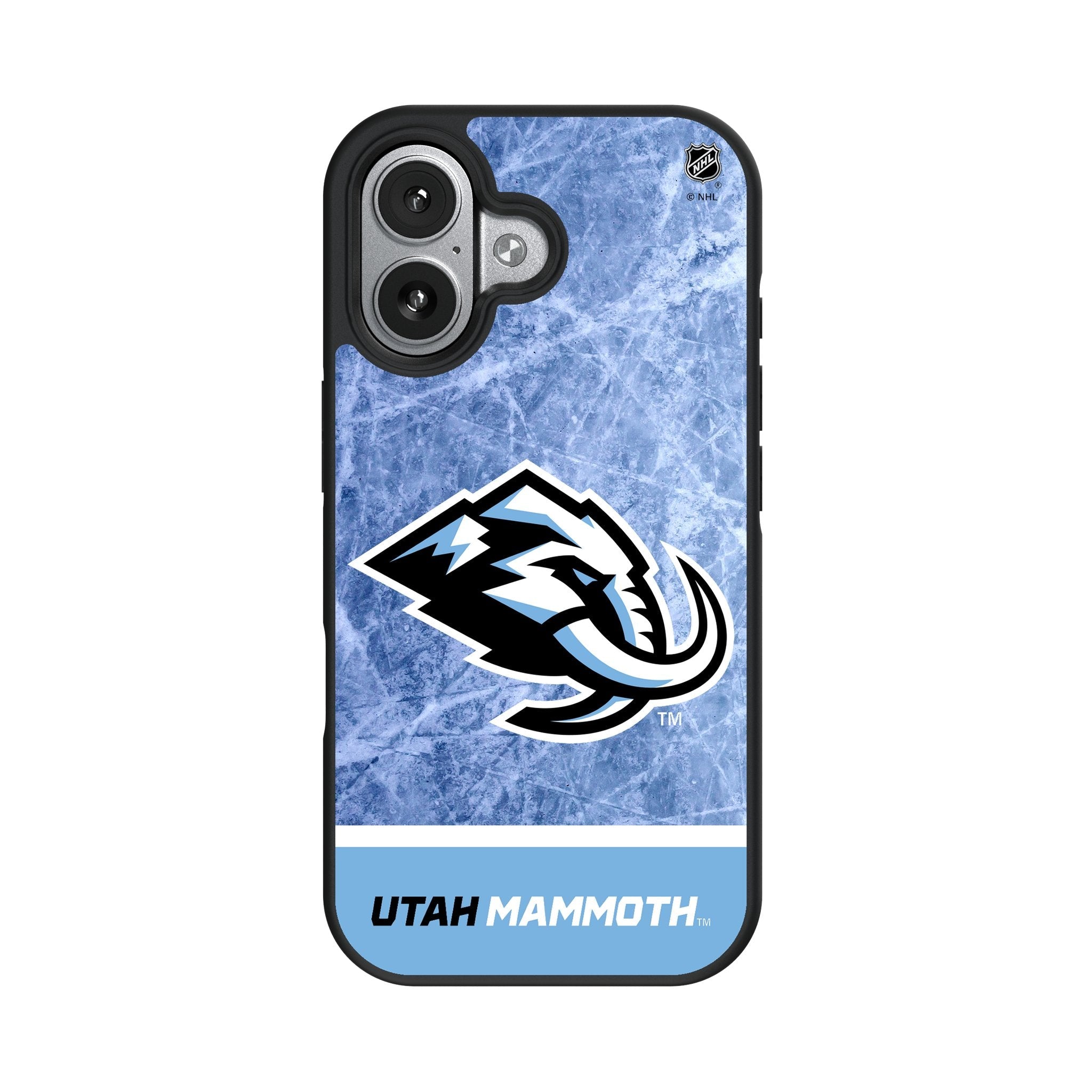 Utah Mammoth Ice Wordmark Bump Phone Case for Apple iPhone 17 Series 4