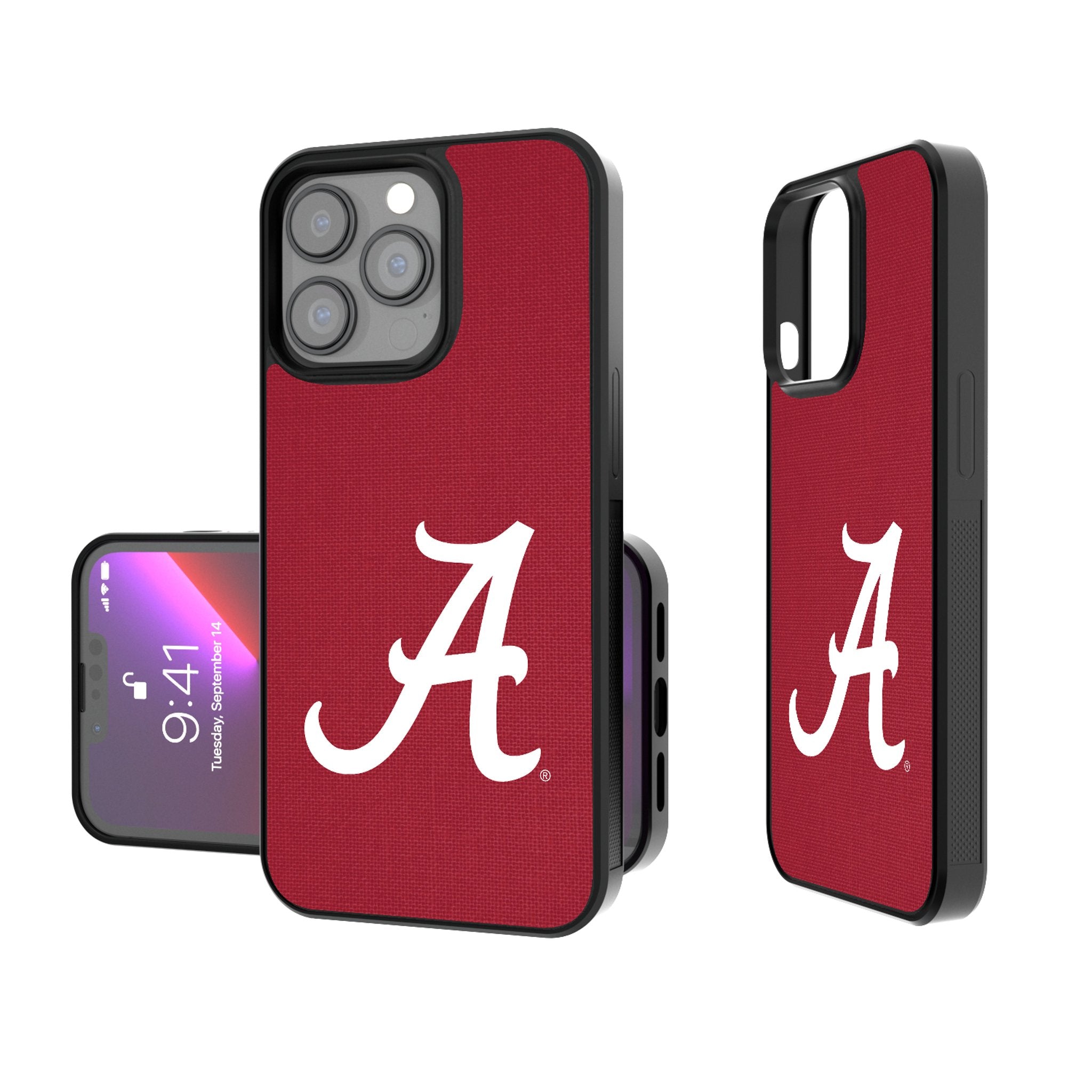 University of Alabama Crimson Tide Script A Solid Bump Phone Case