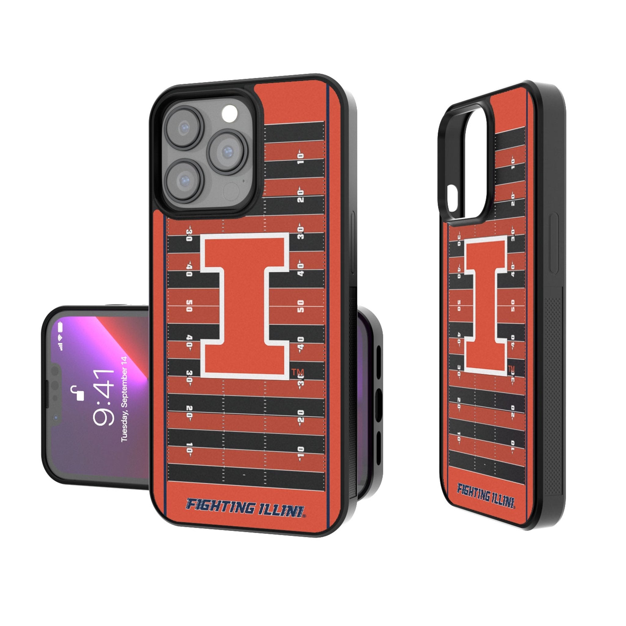 University of Illinois Fighting Illini Field Bump Phone Case 1