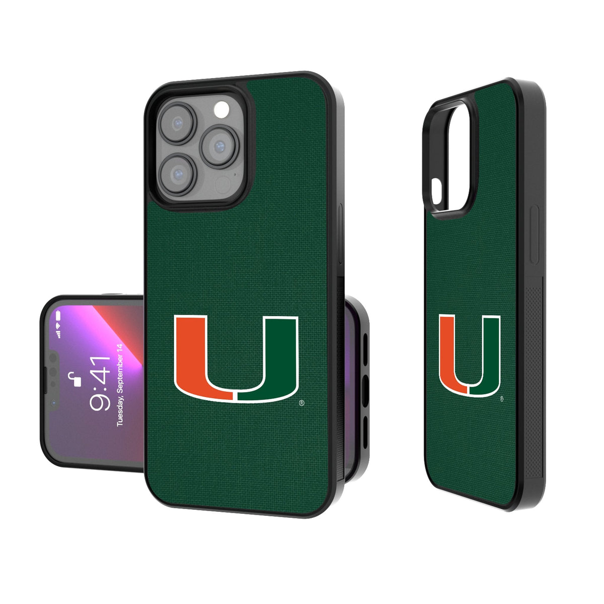 University of Miami Hurricanes Solid Bump Phone Case 1