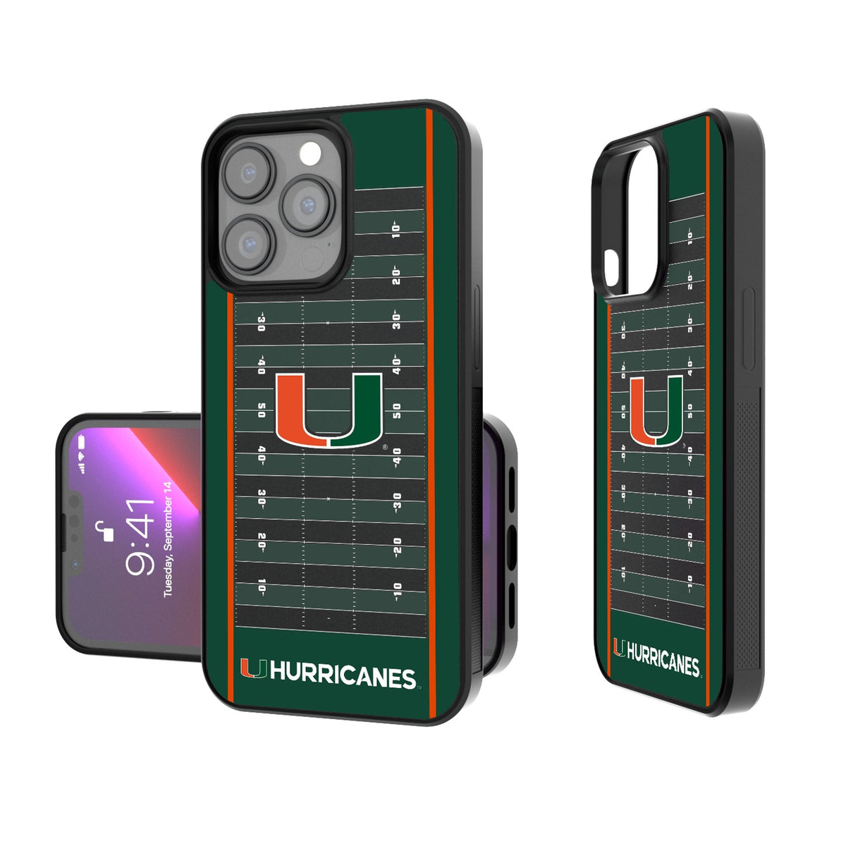 University of Miami Hurricanes Field Bump Phone Case 1