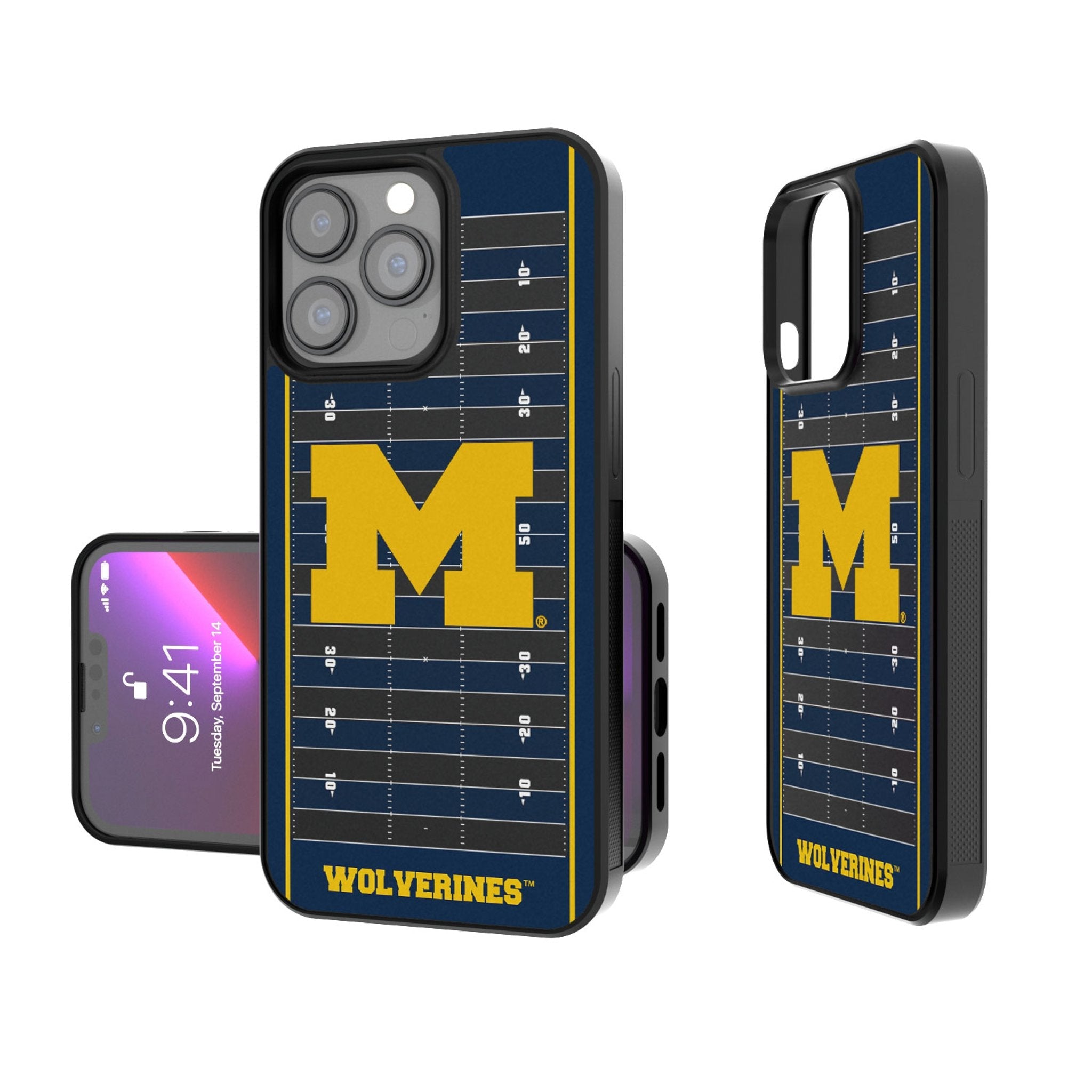 University of Michigan Wolverines Field Bump Phone Case 1