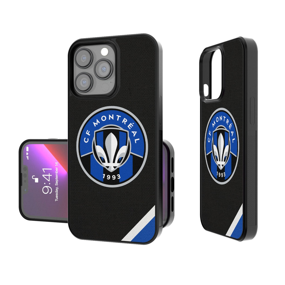 CF Montreal  Diagonal Stripe Bump Phone Case