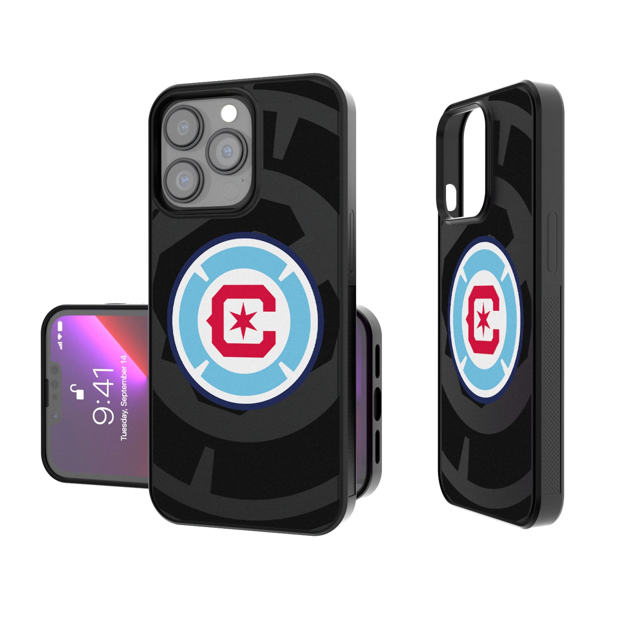Chicago Fire  Monocolor Tilt Bump Phone Case
