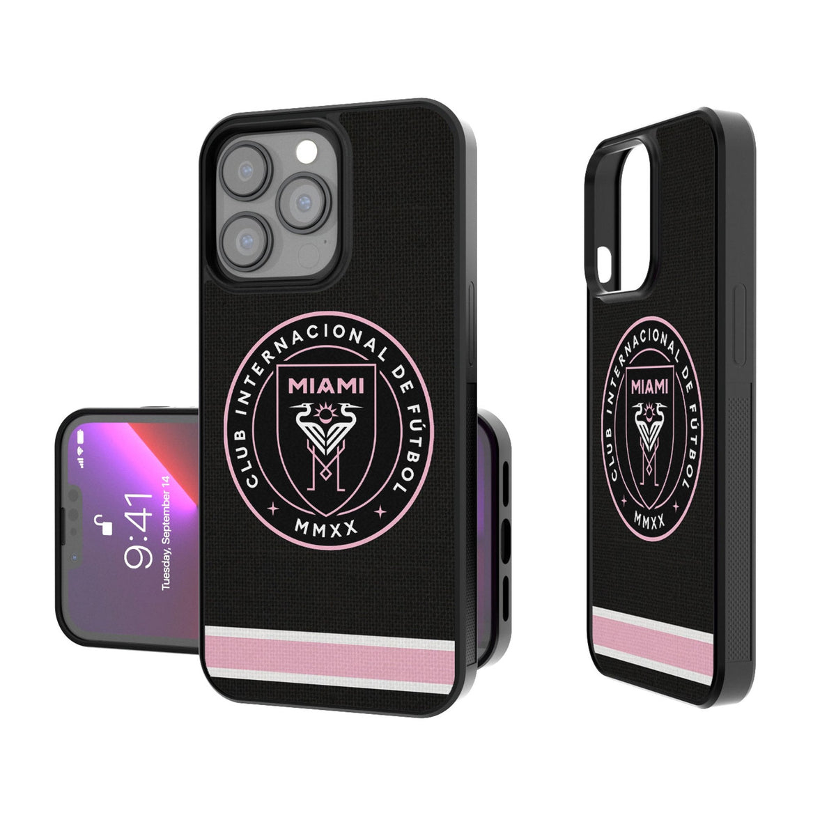 Inter Miami CF  Stripe Bump Phone Case 1