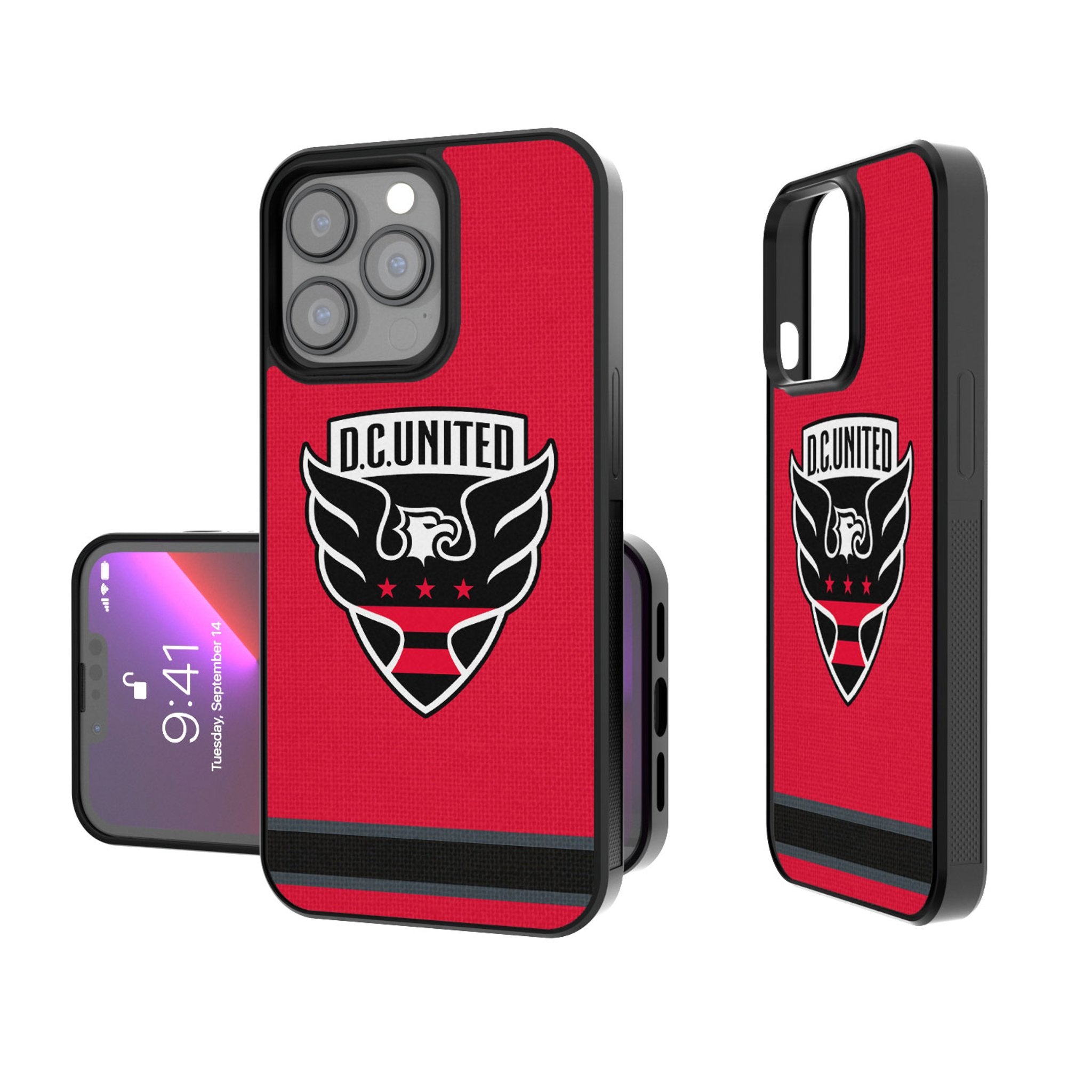 DC United  Stripe Bump Phone Case