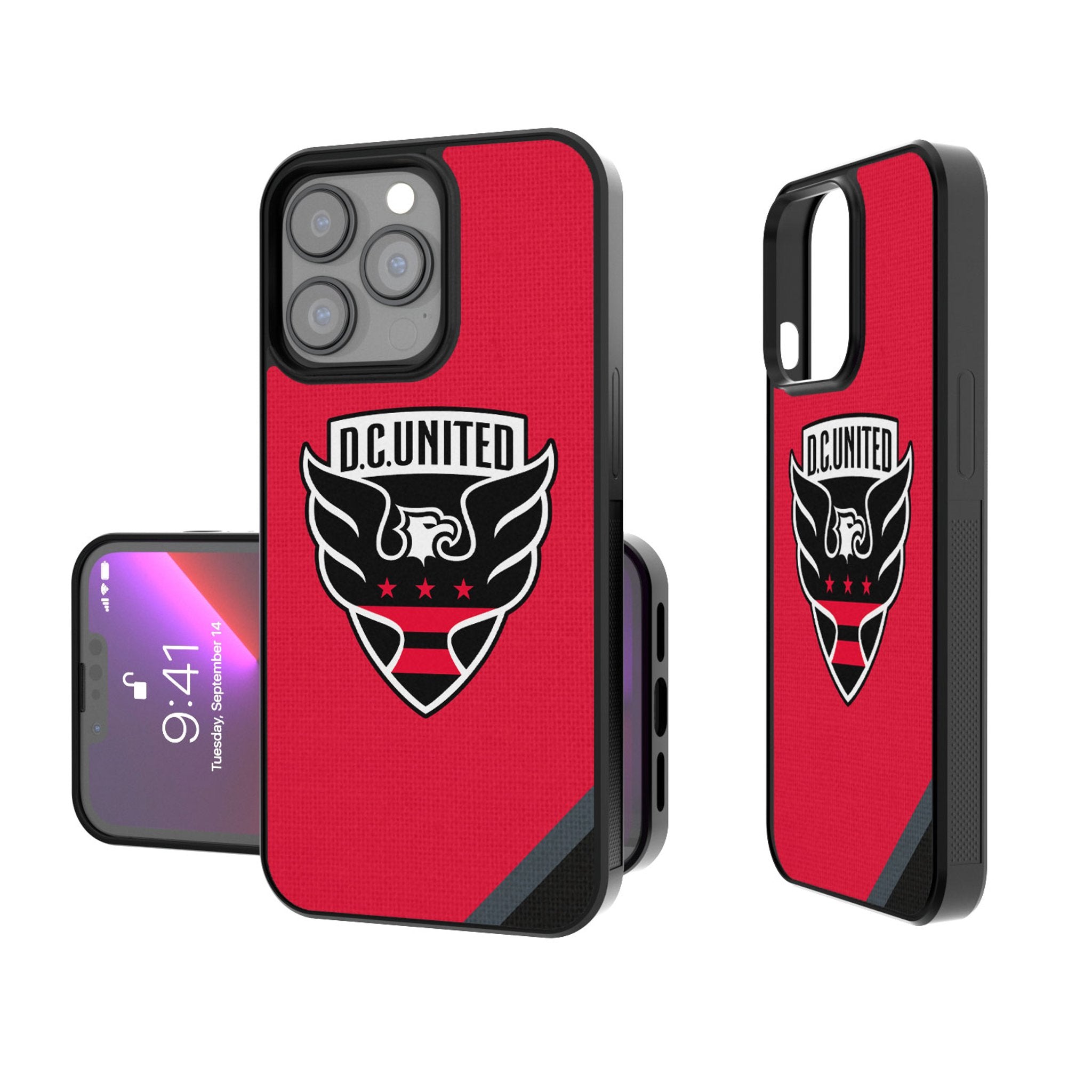 DC United  Diagonal Stripe Bump Phone Case 1