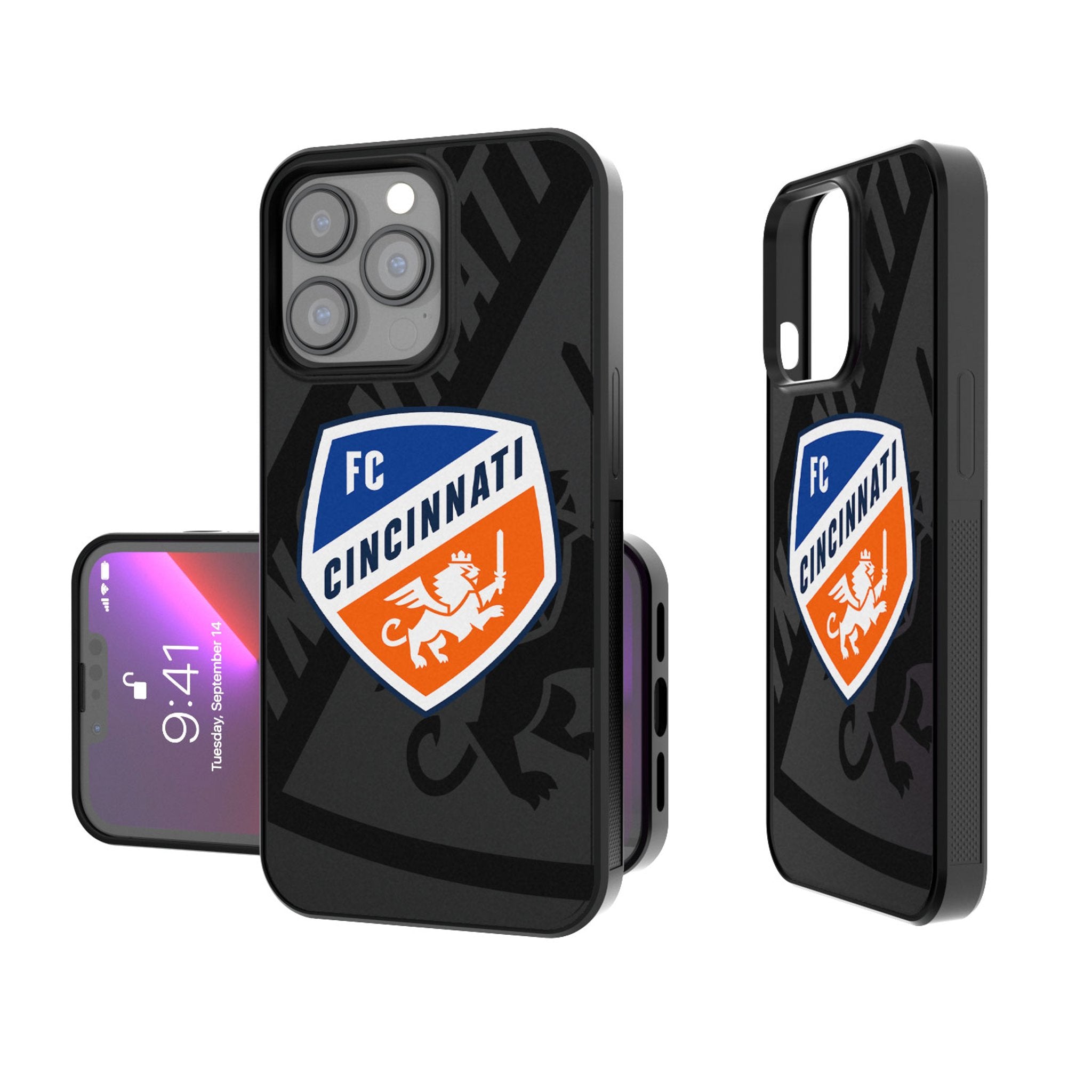 FC Cincinnati  Monocolor Tilt Bump Phone Case