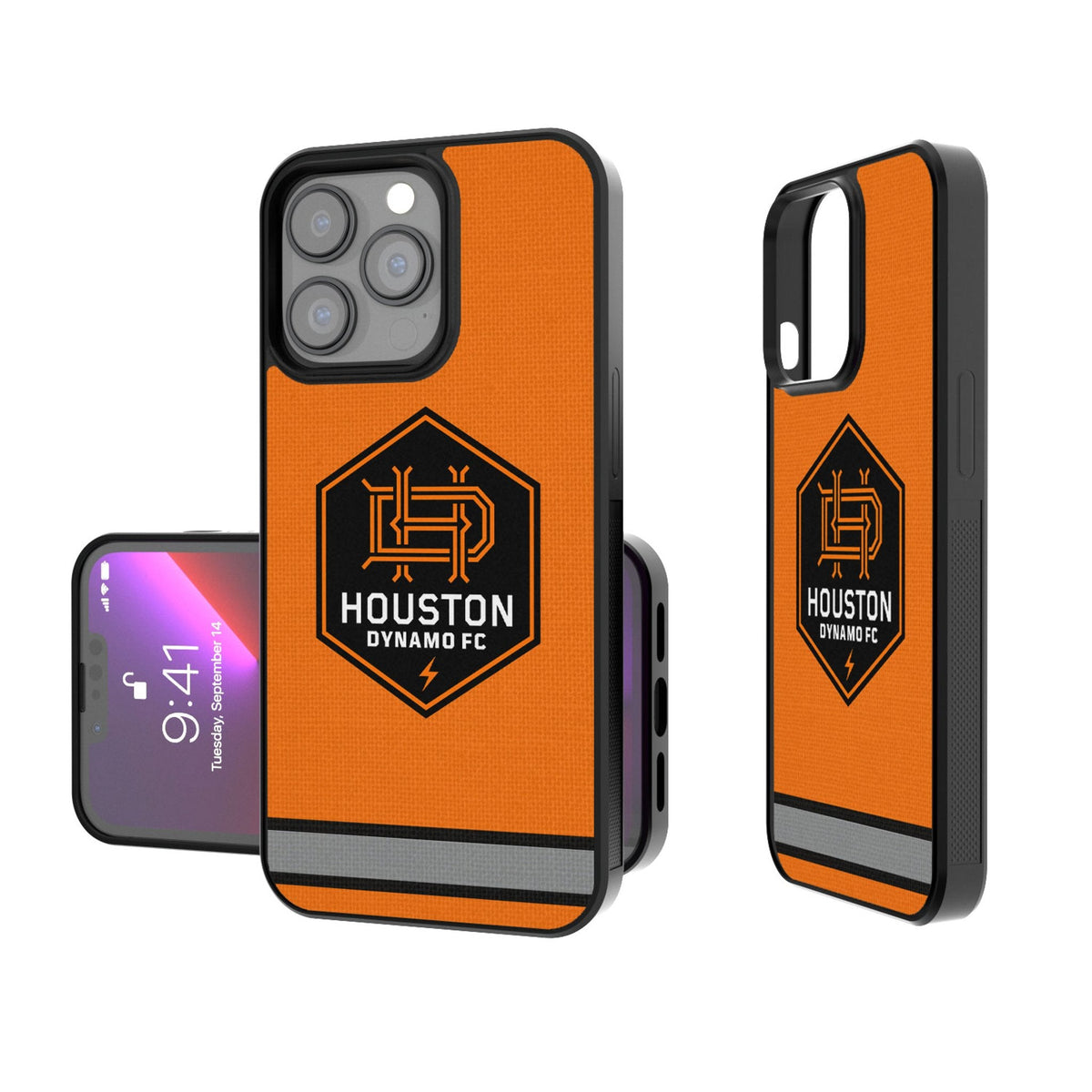 Houston Dynamo  Stripe Bump Phone Case 1
