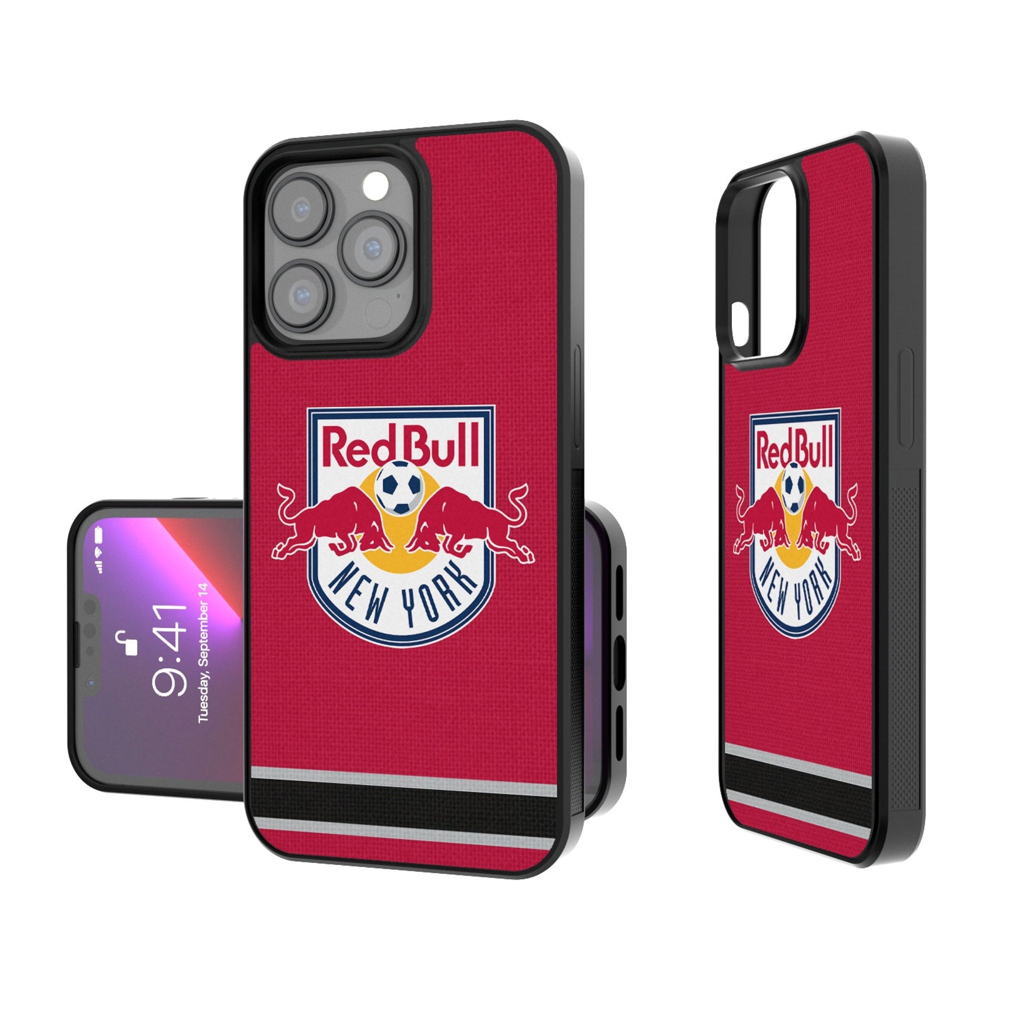 New York Red Bulls  Stripe Bump Phone Case 1