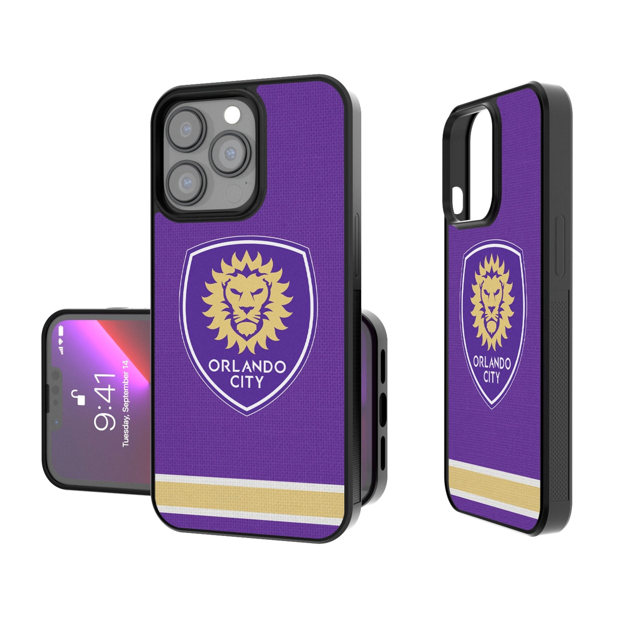 Orlando City Soccer Club  Stripe Bump Phone Case 1