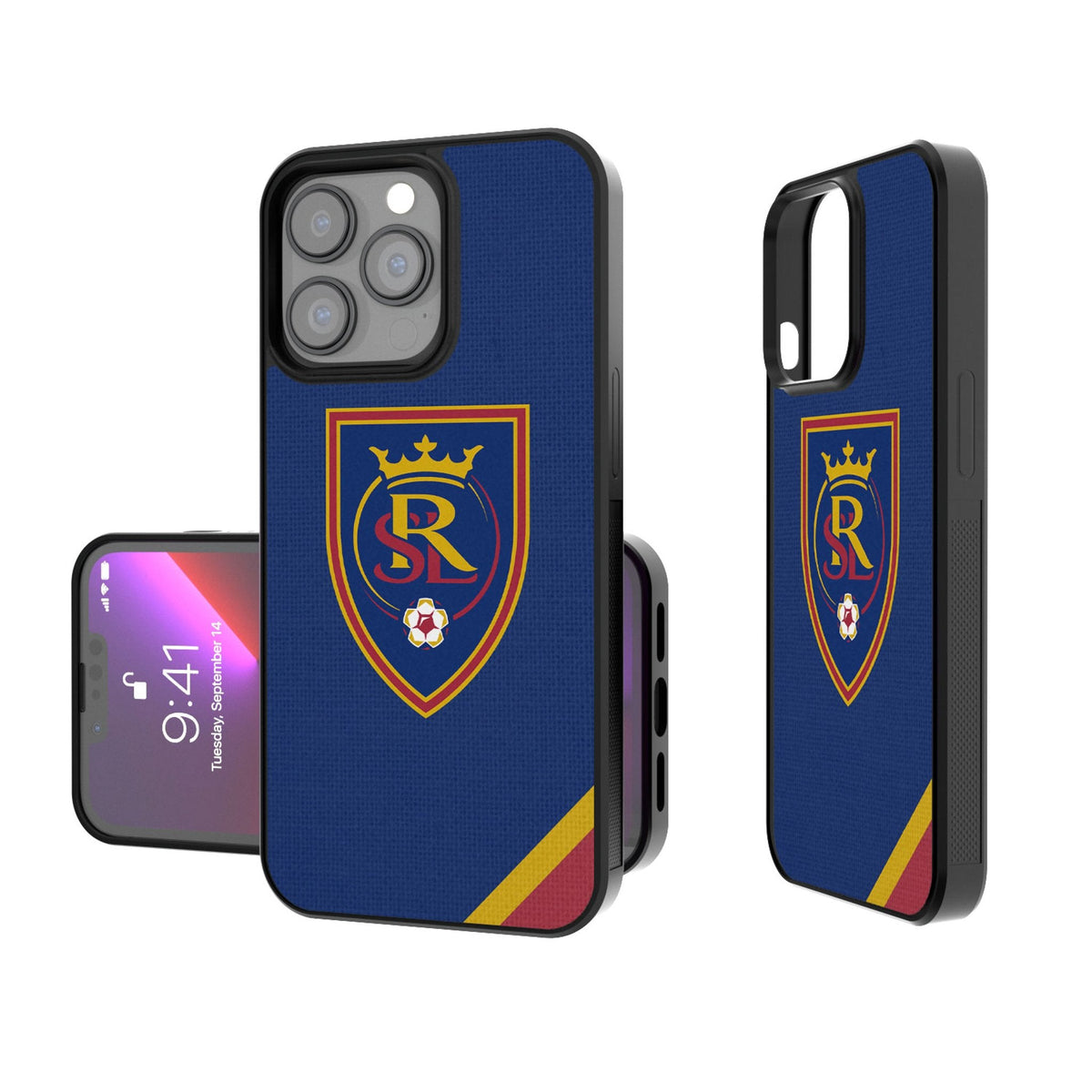 Real Salt Lake   Diagonal Stripe Bump Phone Case