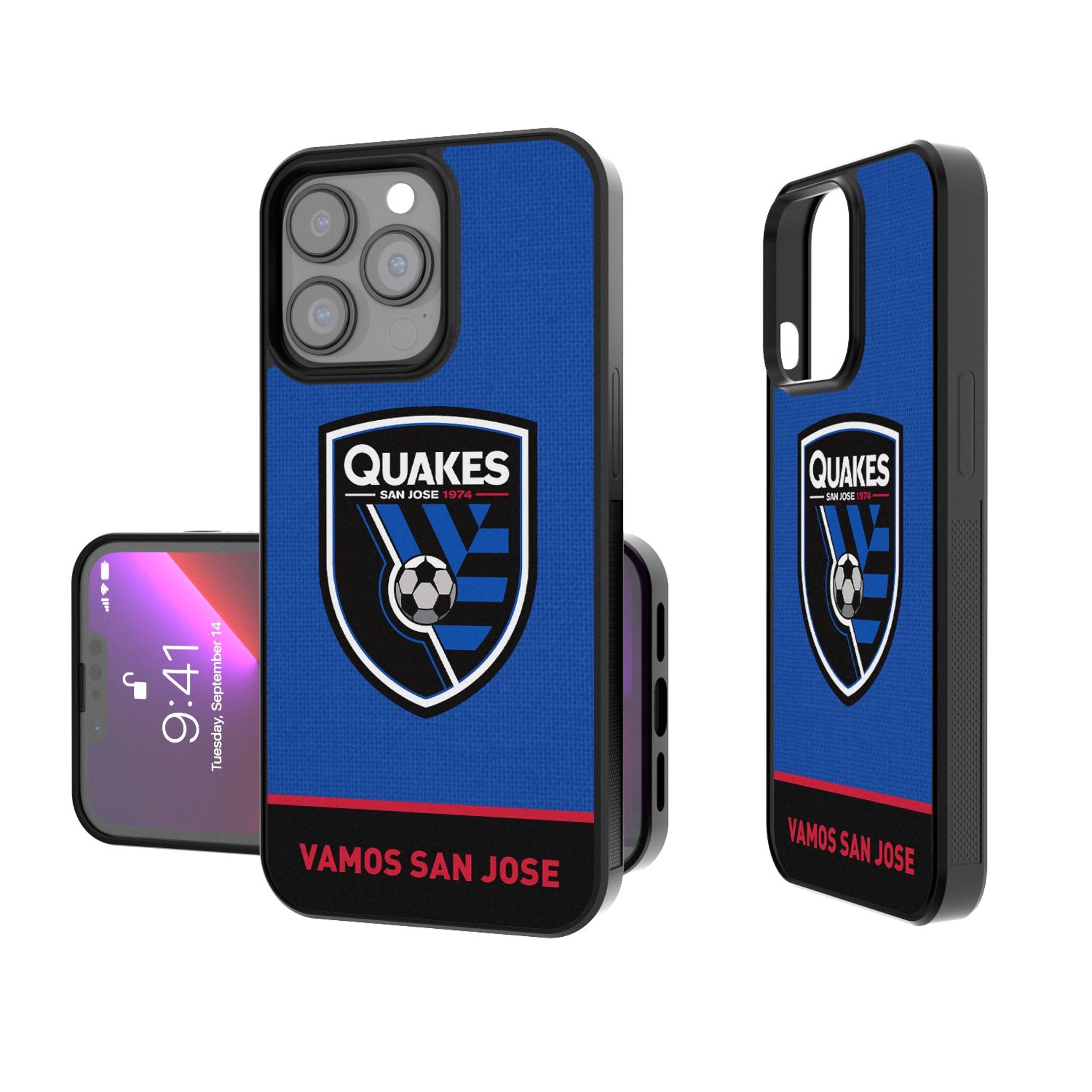 San Jose Earthquakes   Endzone Solid Bump Phone Case 1