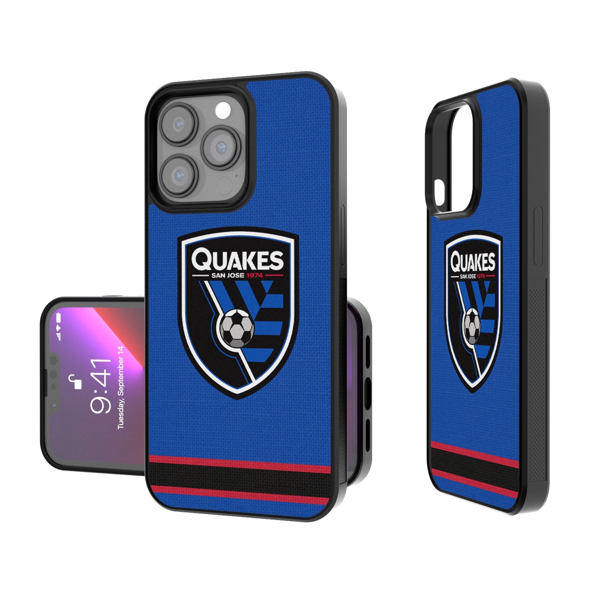 San Jose Earthquakes   Stripe Bump Phone Case