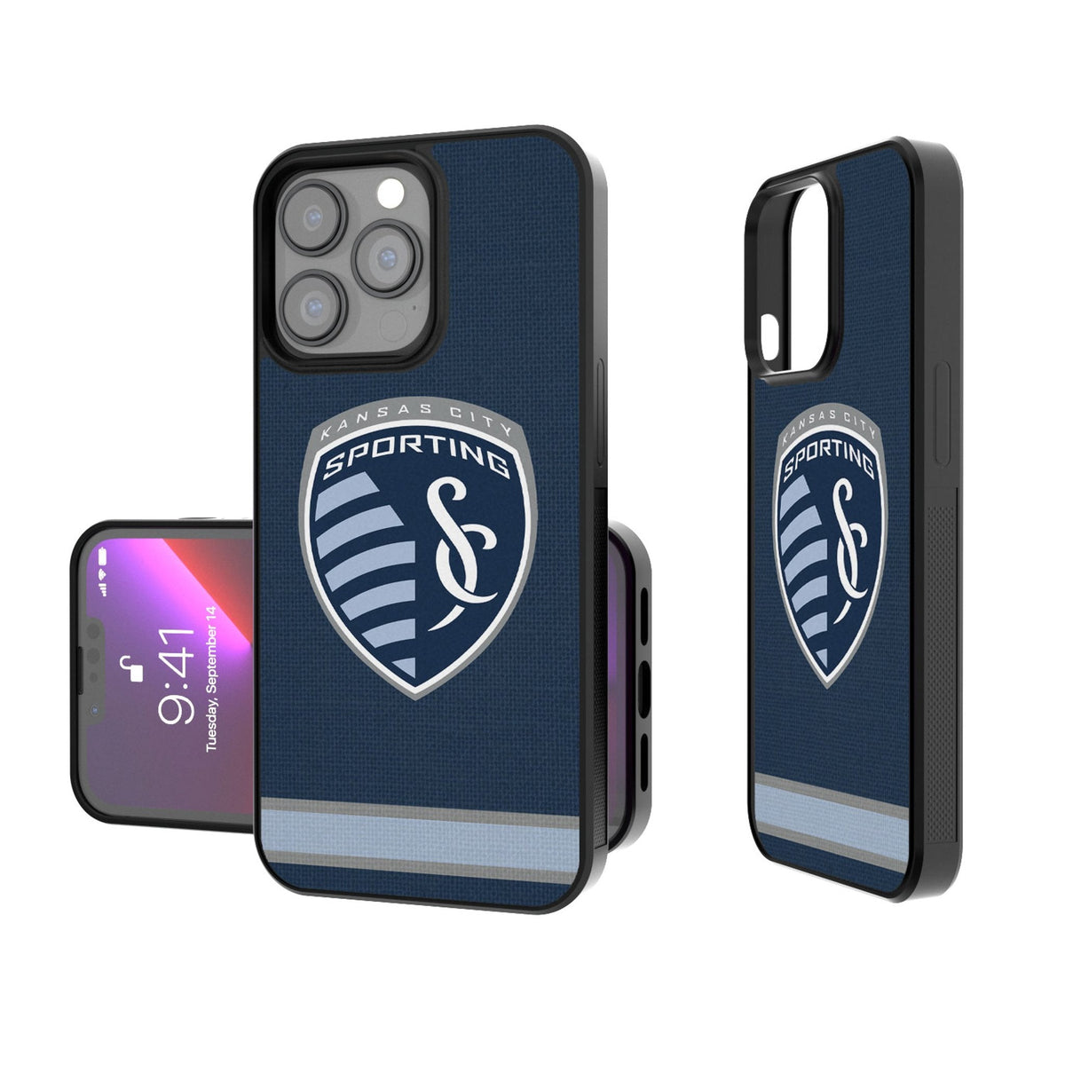 Sporting Kansas City   Stripe Bump Phone Case