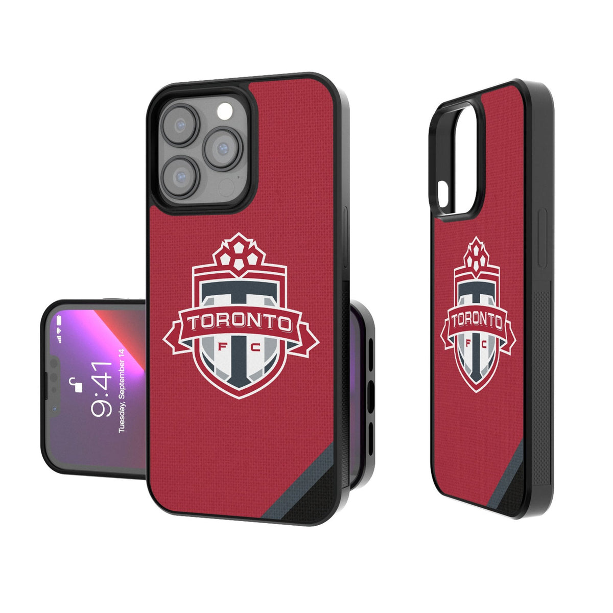 Toronto FC   Diagonal Stripe Bump Phone Case