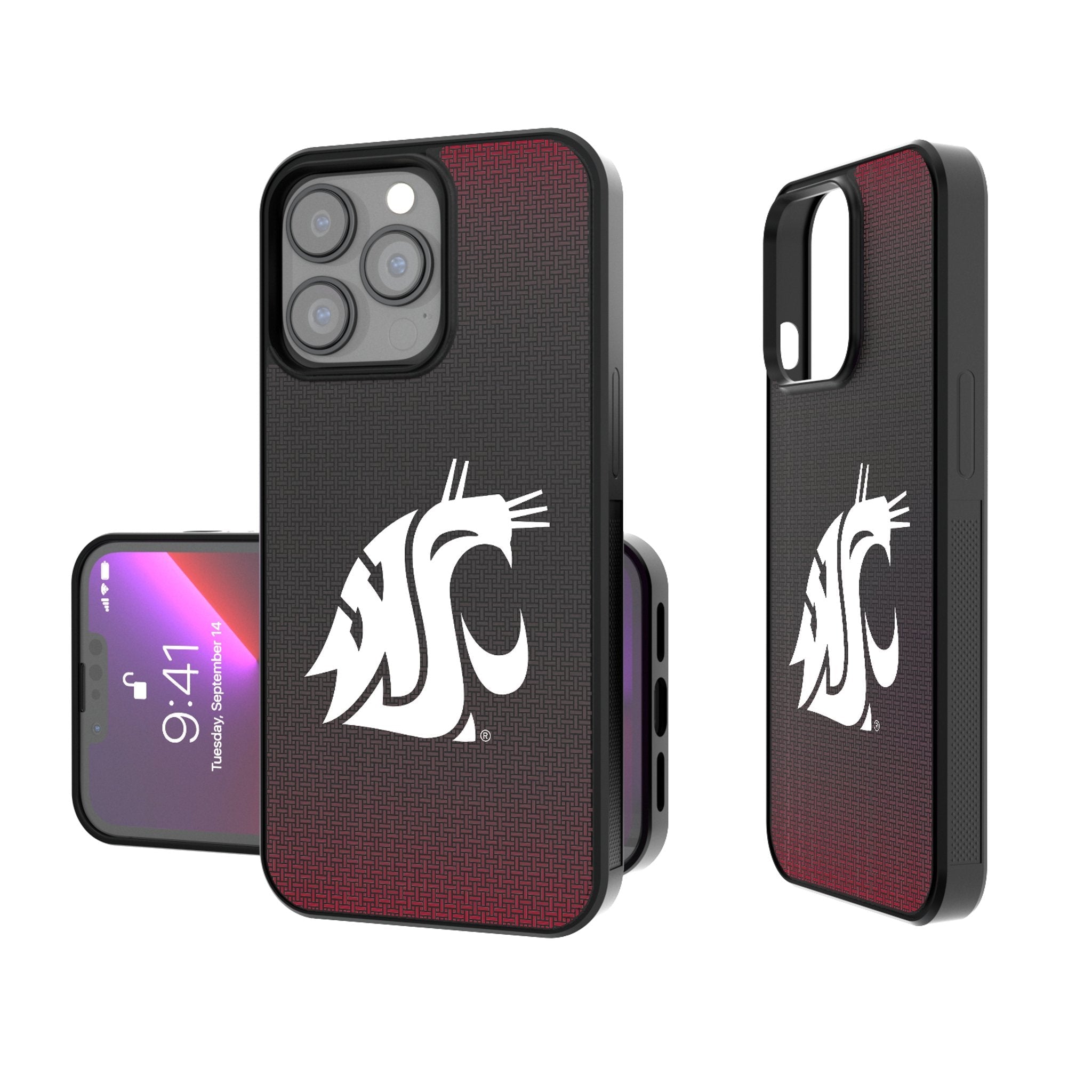 Washington State University Cougars Linen Bump Phone Case