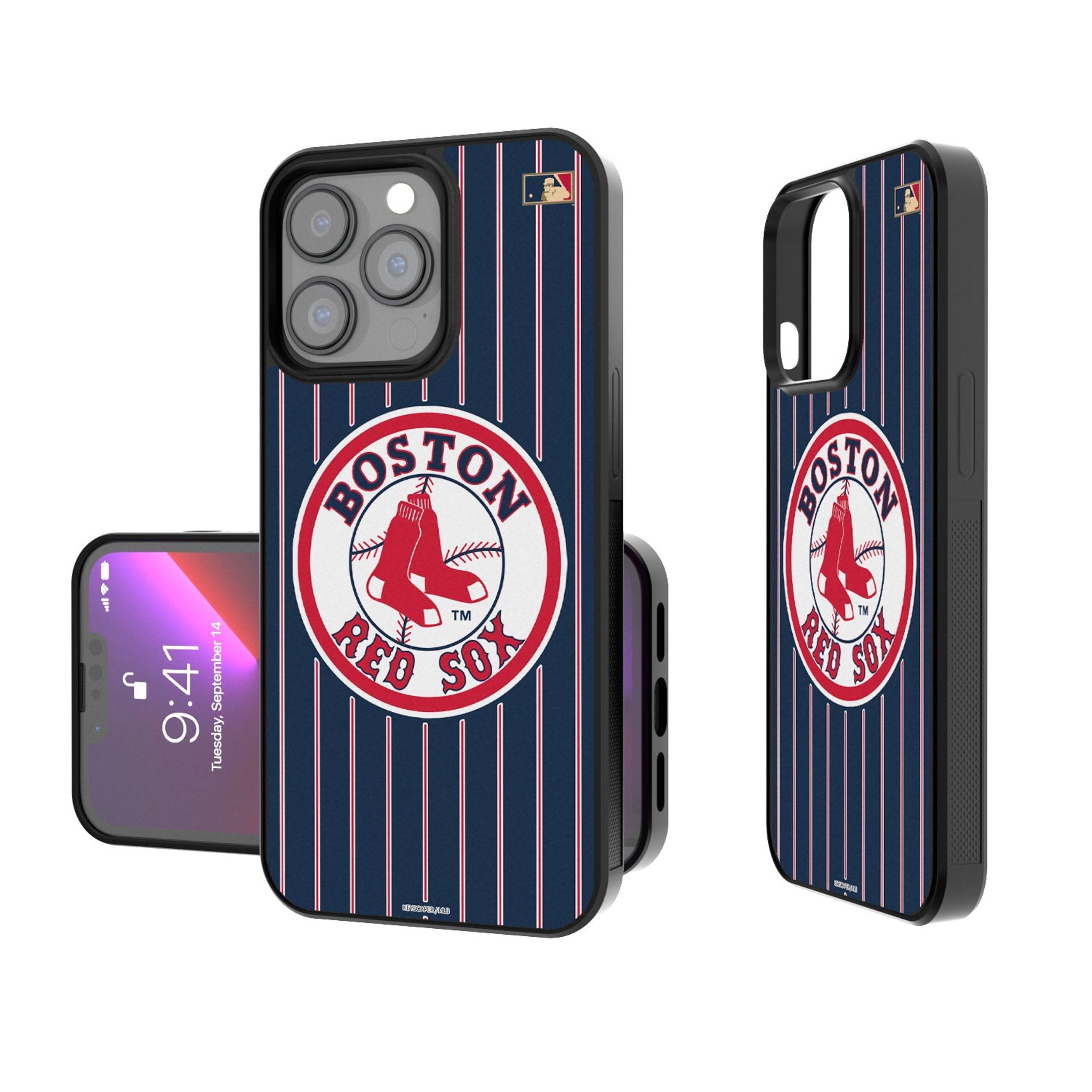 Boston Red Sox 1976-2008 - Cooperstown Collection Pinstripe Bump Phone Case