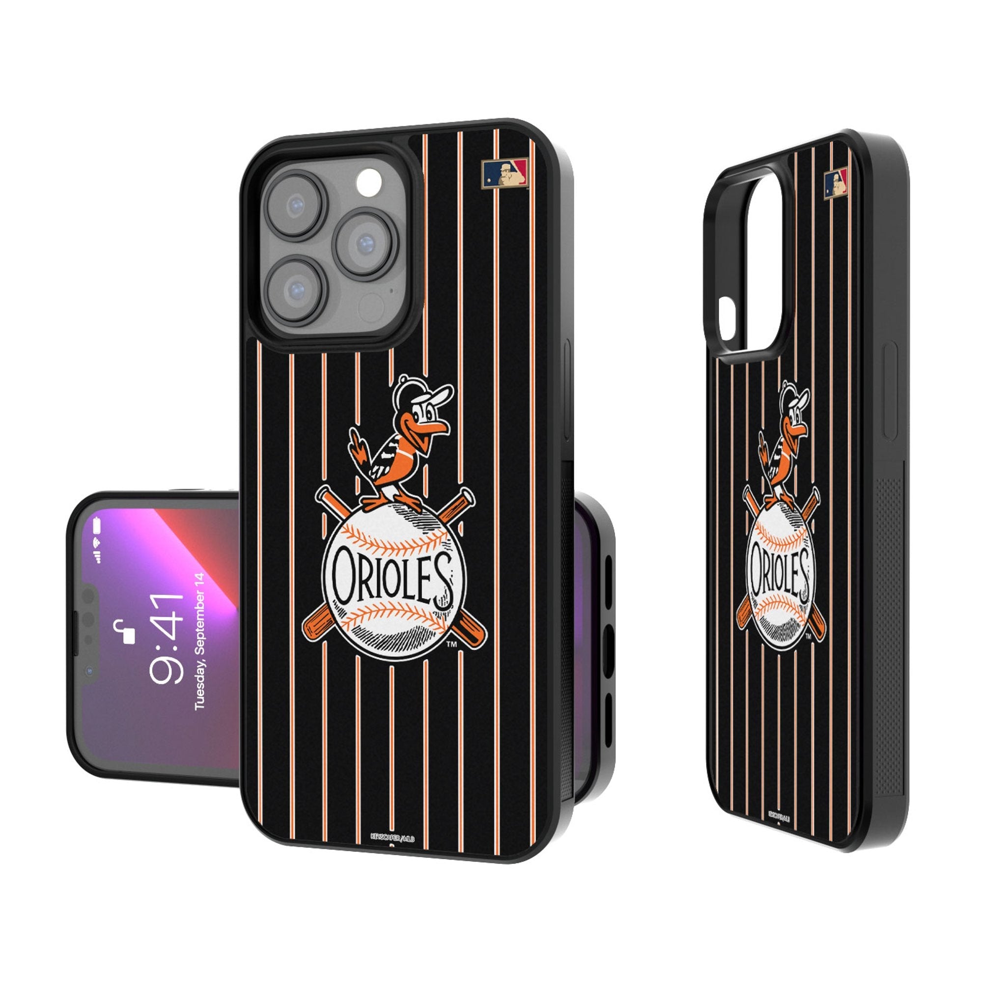Baltimore Orioles 1954-1963 - Cooperstown Collection Pinstripe Bump Phone Case