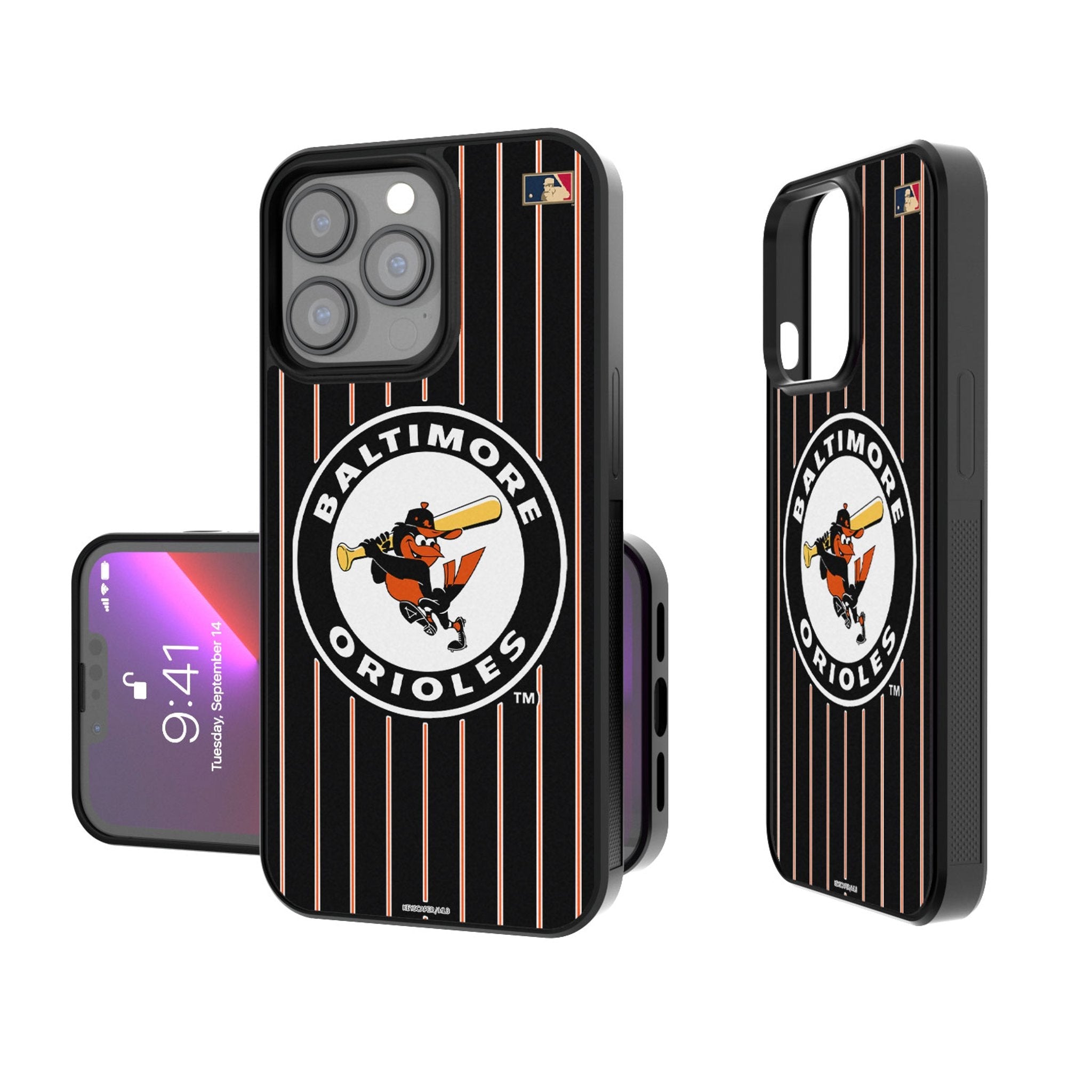 Baltimore Orioles 1966-1969 - Cooperstown Collection Pinstripe Bump Phone Case