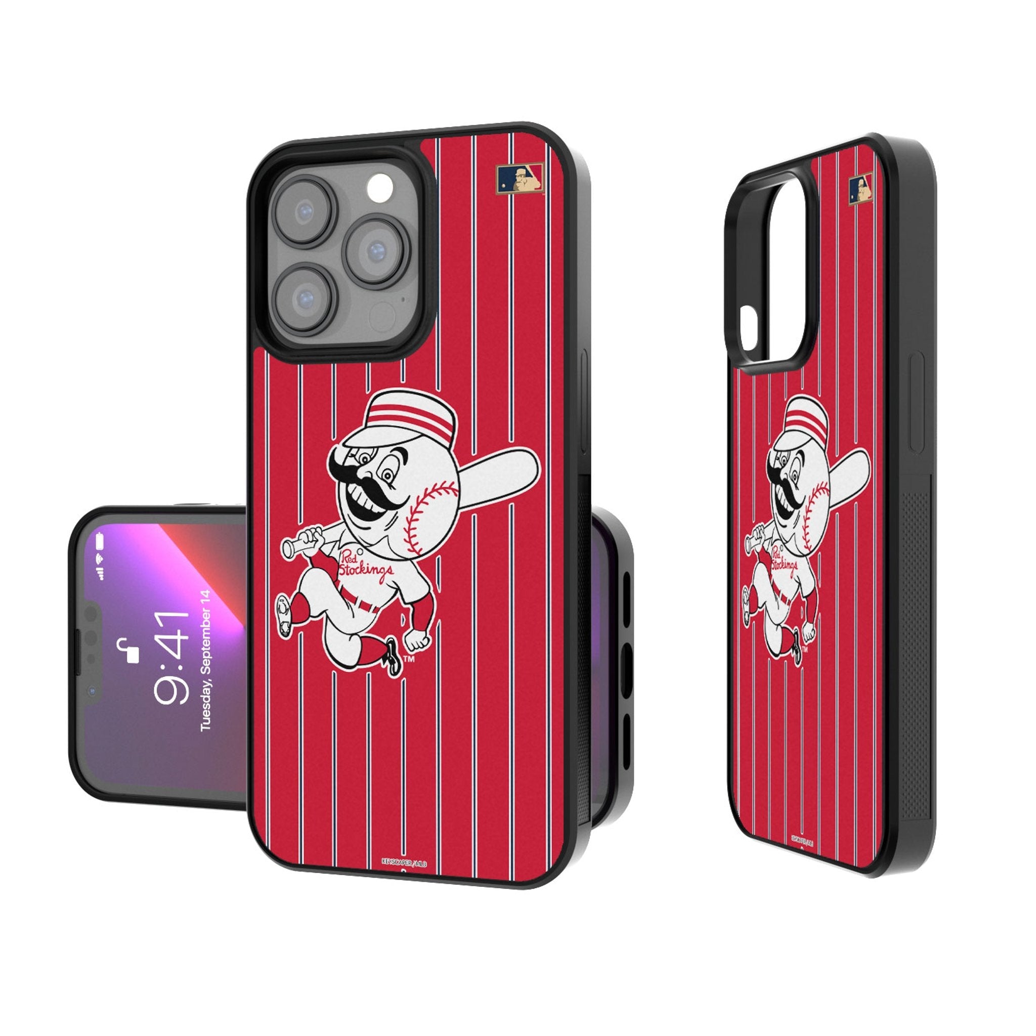Cincinnati Reds 1953-1967 - Cooperstown Collection Pinstripe Bump Phone Case 1