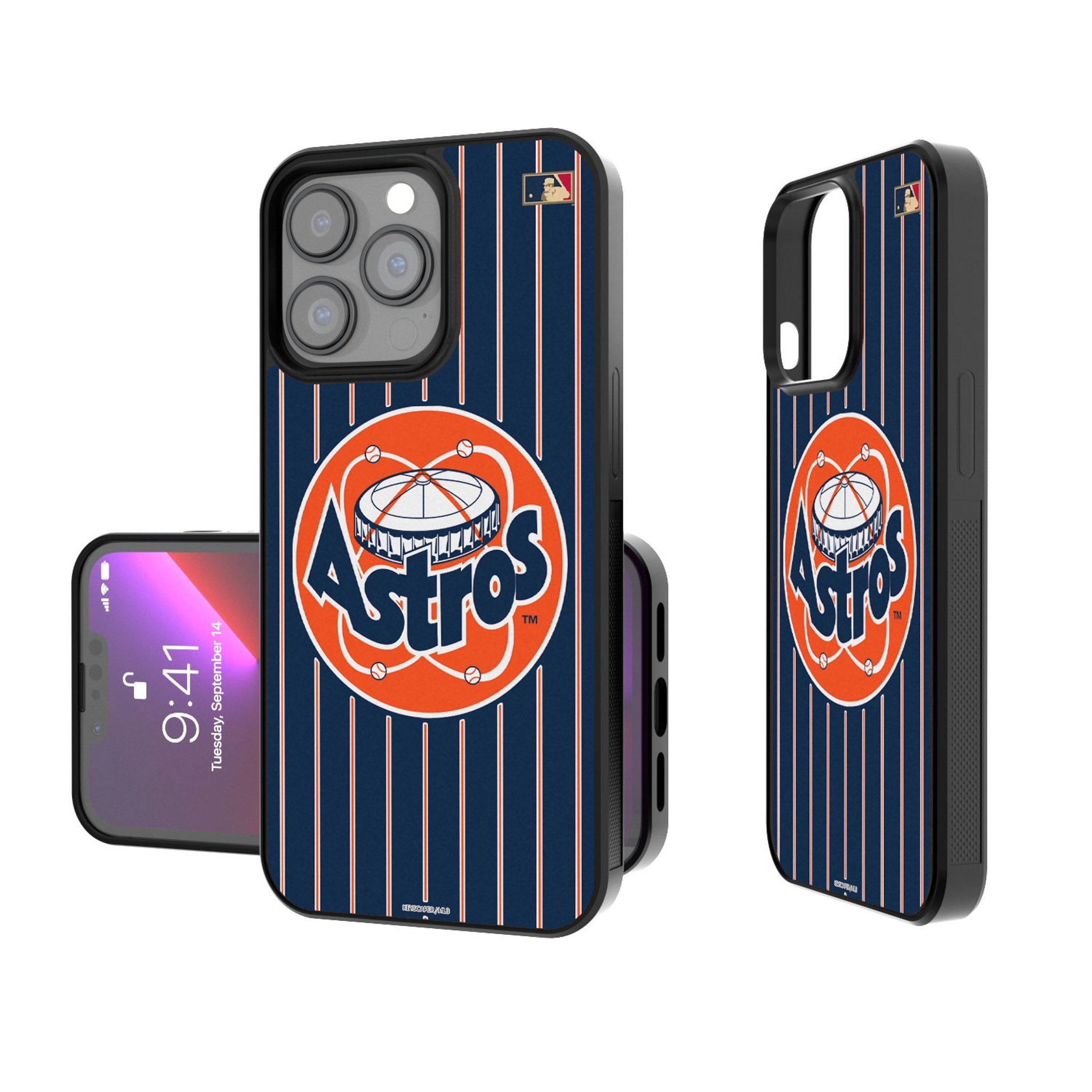 Houston Astros 1977-1993 - Cooperstown Collection Pinstripe Bump Phone Case 1