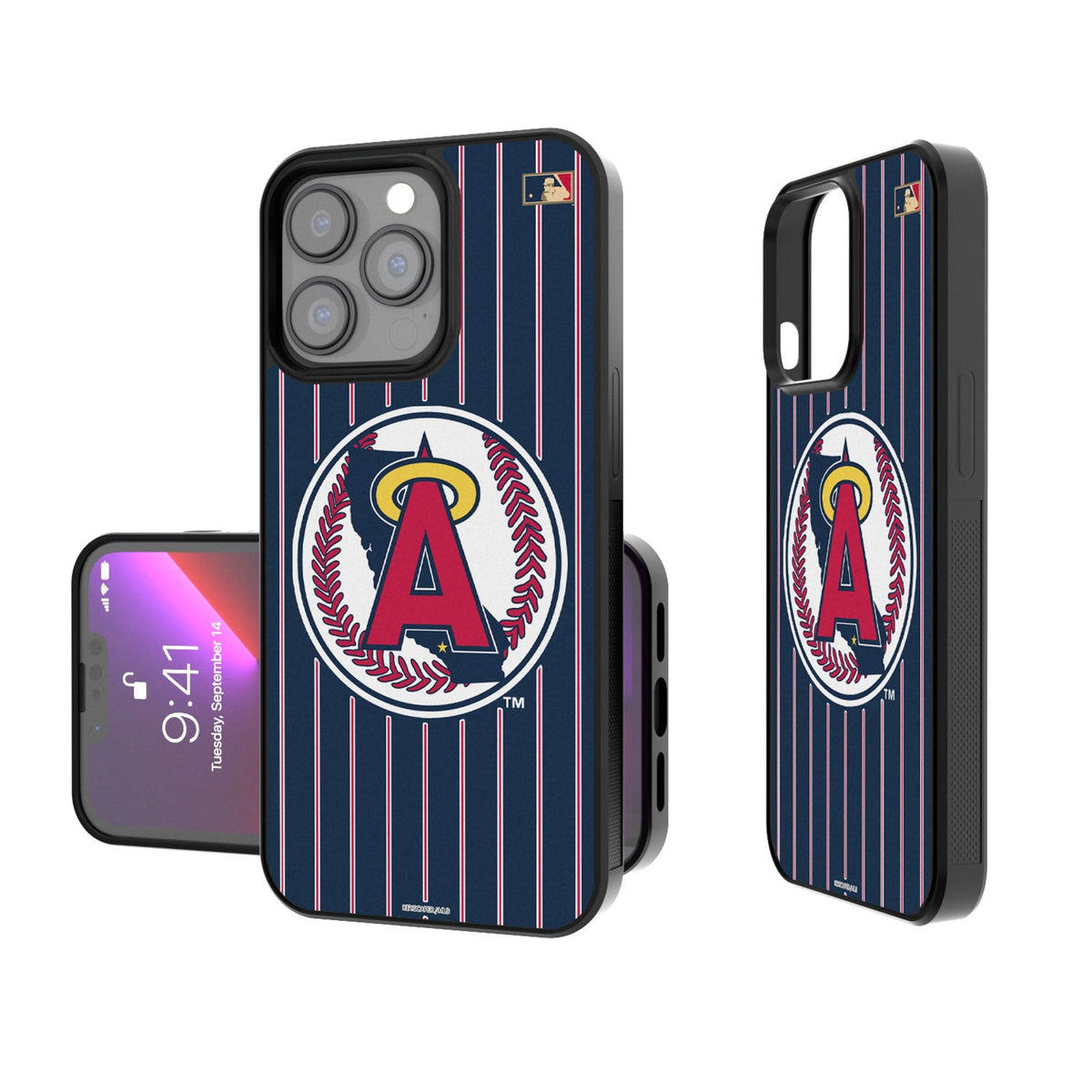LA Angels 1986-1992 - Cooperstown Collection Pinstripe Bump Phone Case