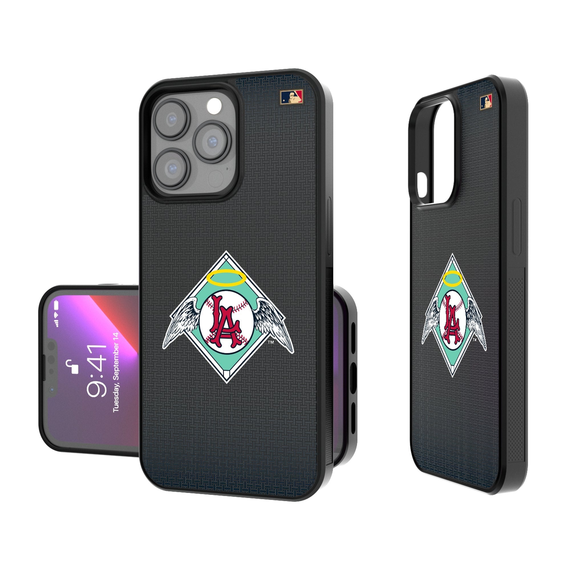 LA Angels 1961-1965 - Cooperstown Collection Linen Bump Phone Case 1