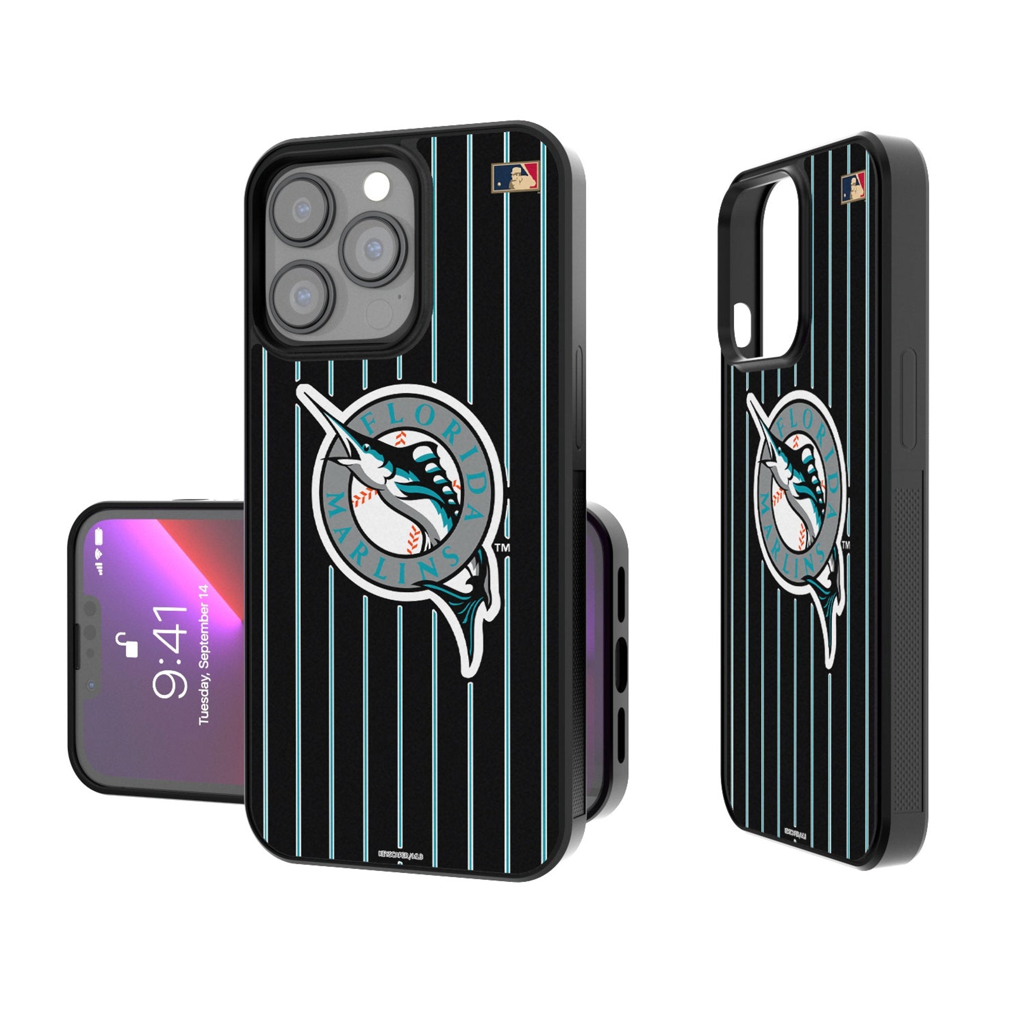 Miami Marlins 1993-2011 - Cooperstown Collection Pinstripe Bump Phone Case 1