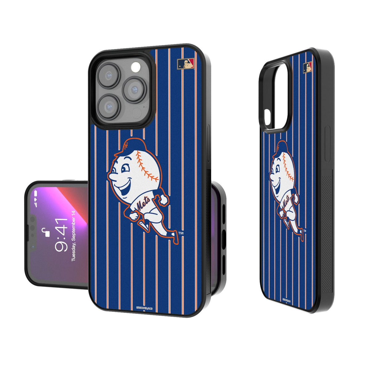 New York Mets 2014 - Cooperstown Collection Pinstripe Bump Phone Case 1