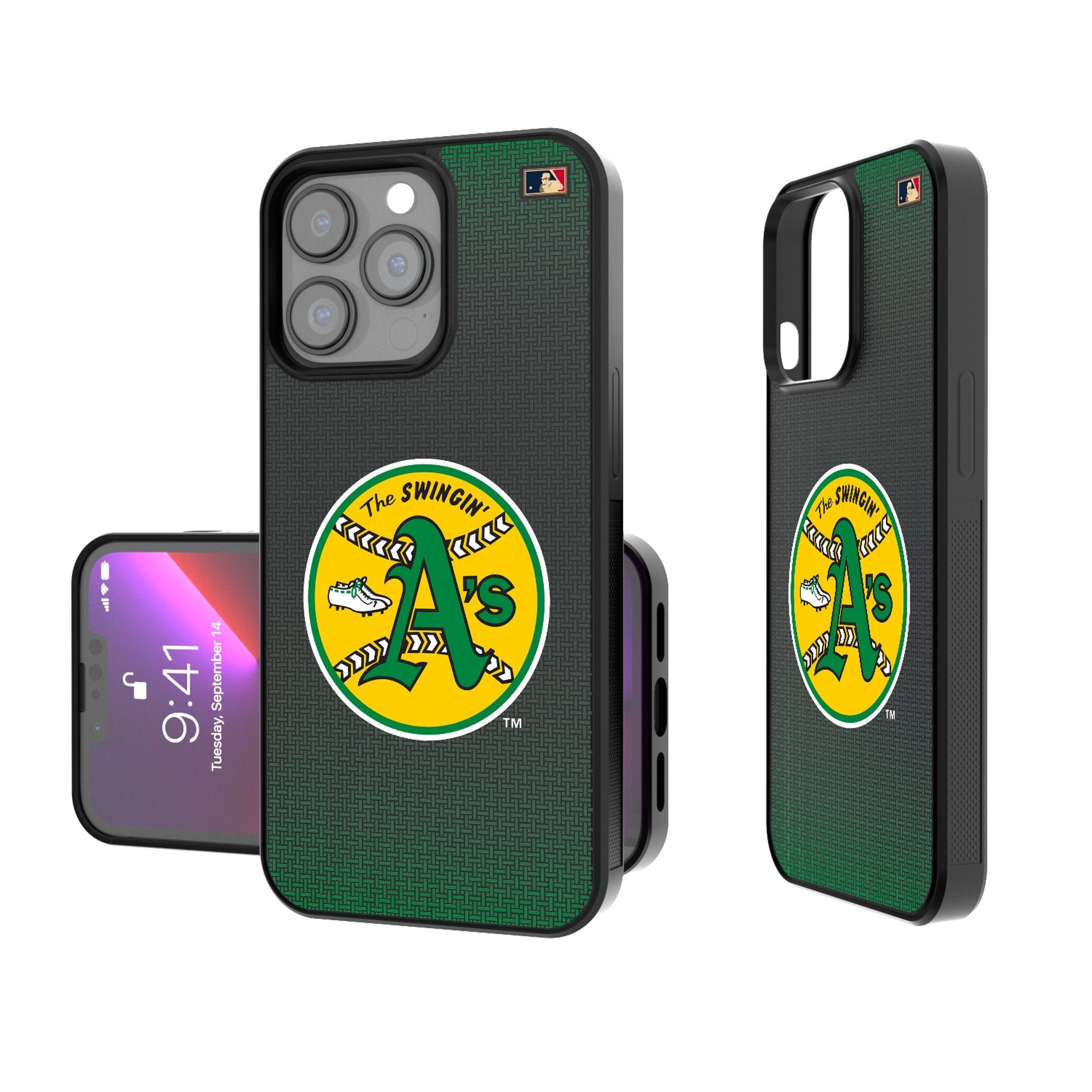 Oakland As 1971-1981 - Cooperstown Collection Linen Bump Phone Case 1