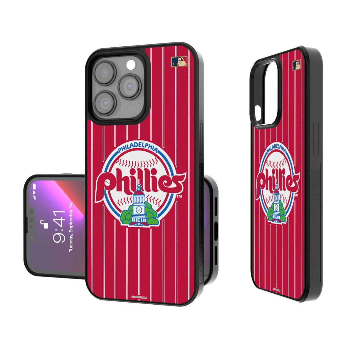 Philadelphia Phillies 1984-1991 - Cooperstown Collection Pinstripe Bump Phone Case