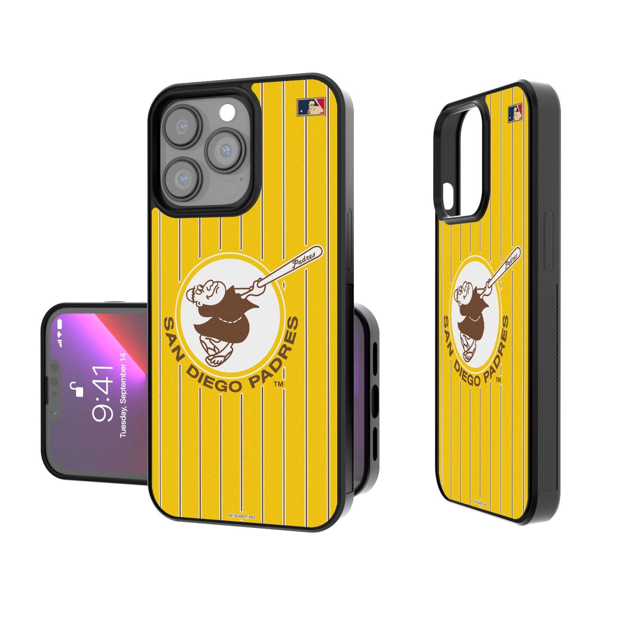 San Diego Padres 1969-1984 - Cooperstown Collection Pinstripe Bump Phone Case 1