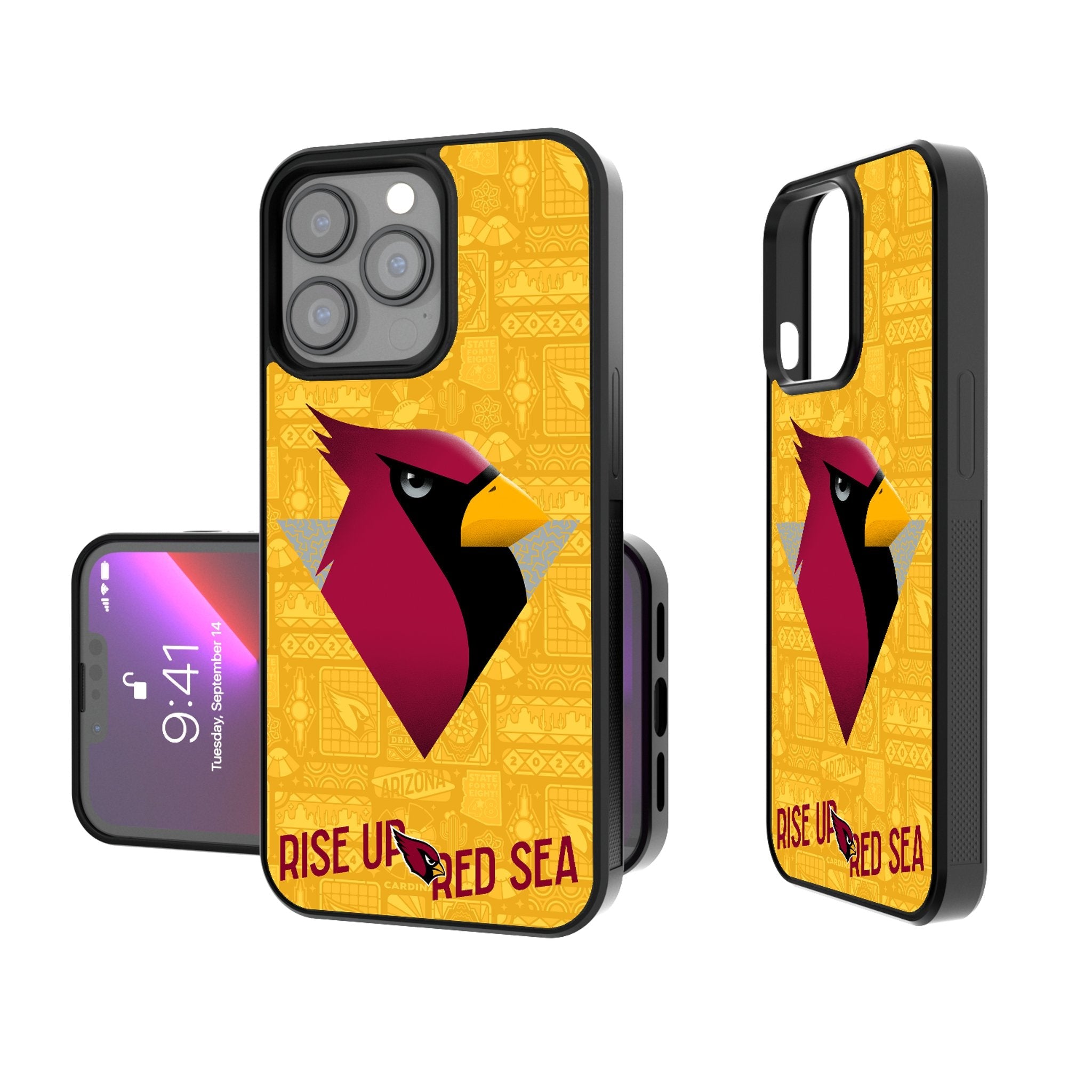 Arizona Cardinals 2024 Illustrated Limited Edition Bump Phone Case