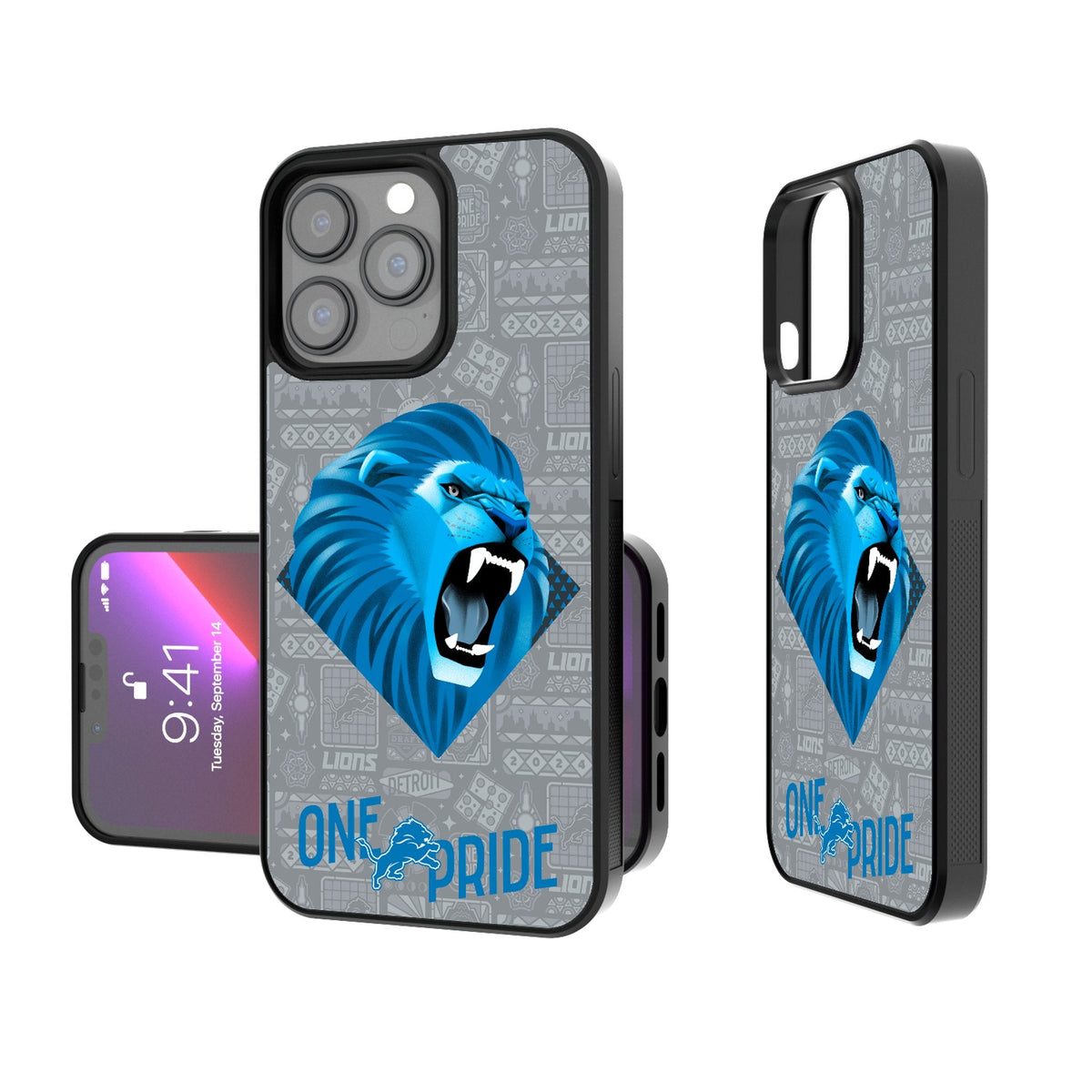 Detroit Lions 2024 Illustrated Limited Edition Bump Phone Case 1