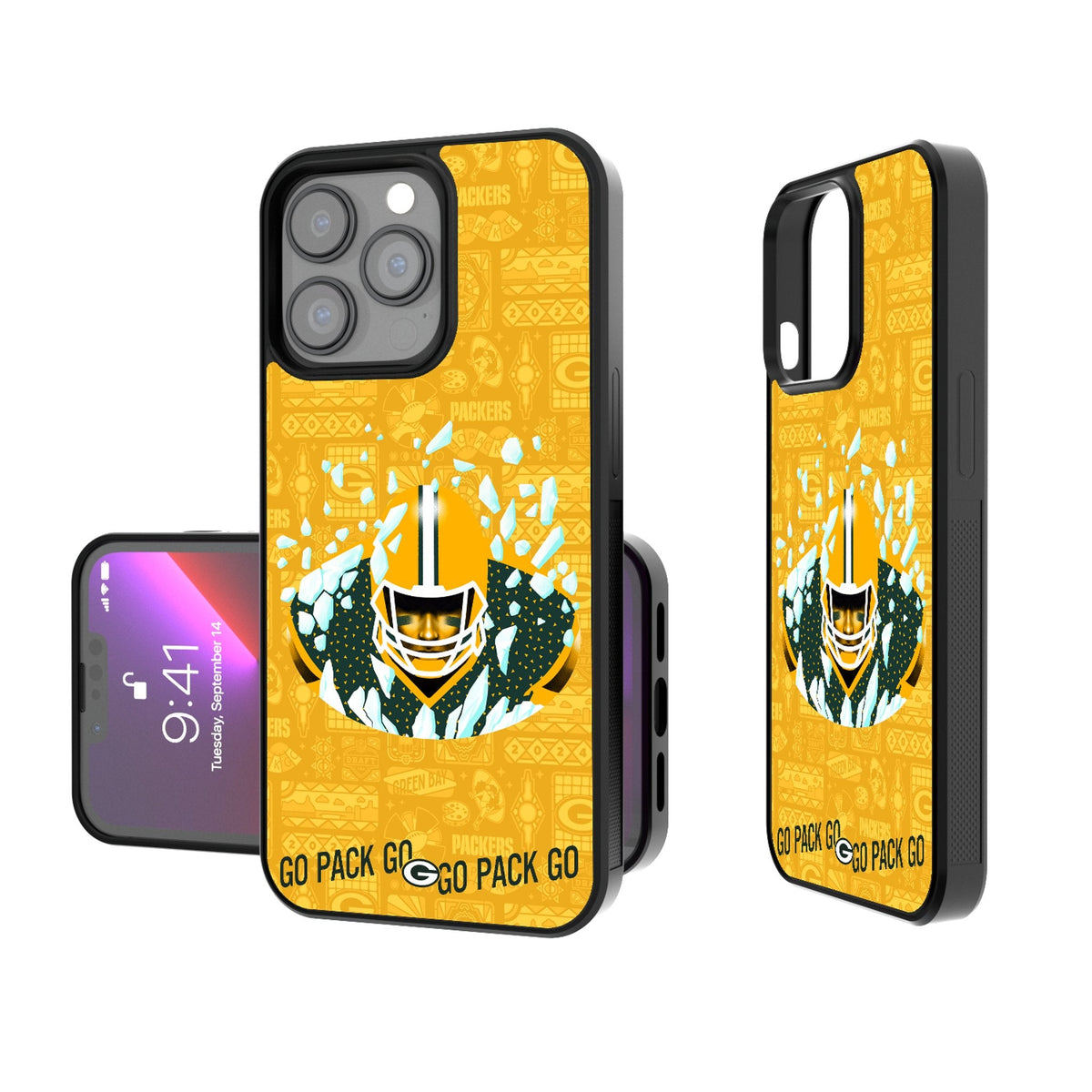 Green Bay Packers 2024 Illustrated Limited Edition Bump Phone Case 1