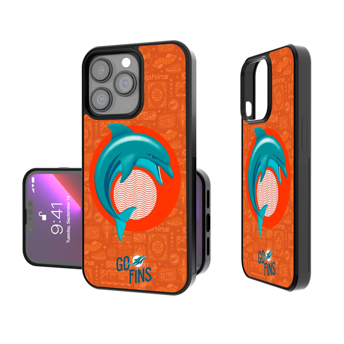Miami Dolphins 2024 Illustrated Limited Edition Bump Phone Case 1