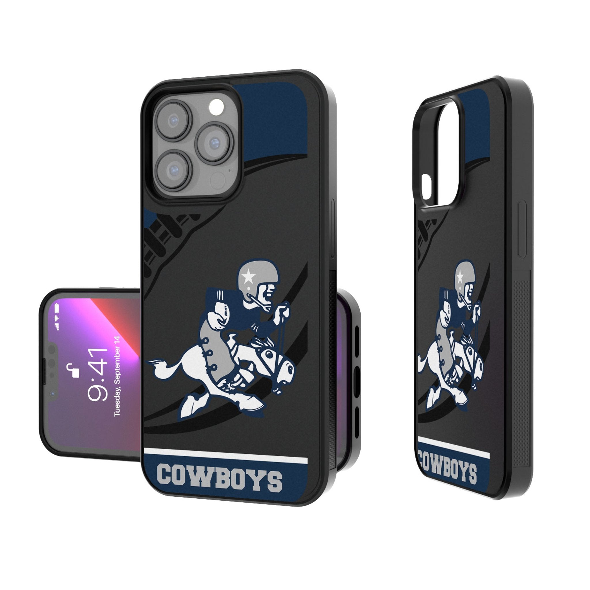 Dallas Cowboys 1966-1969 Historic Collection Passtime Bump Phone Case 1