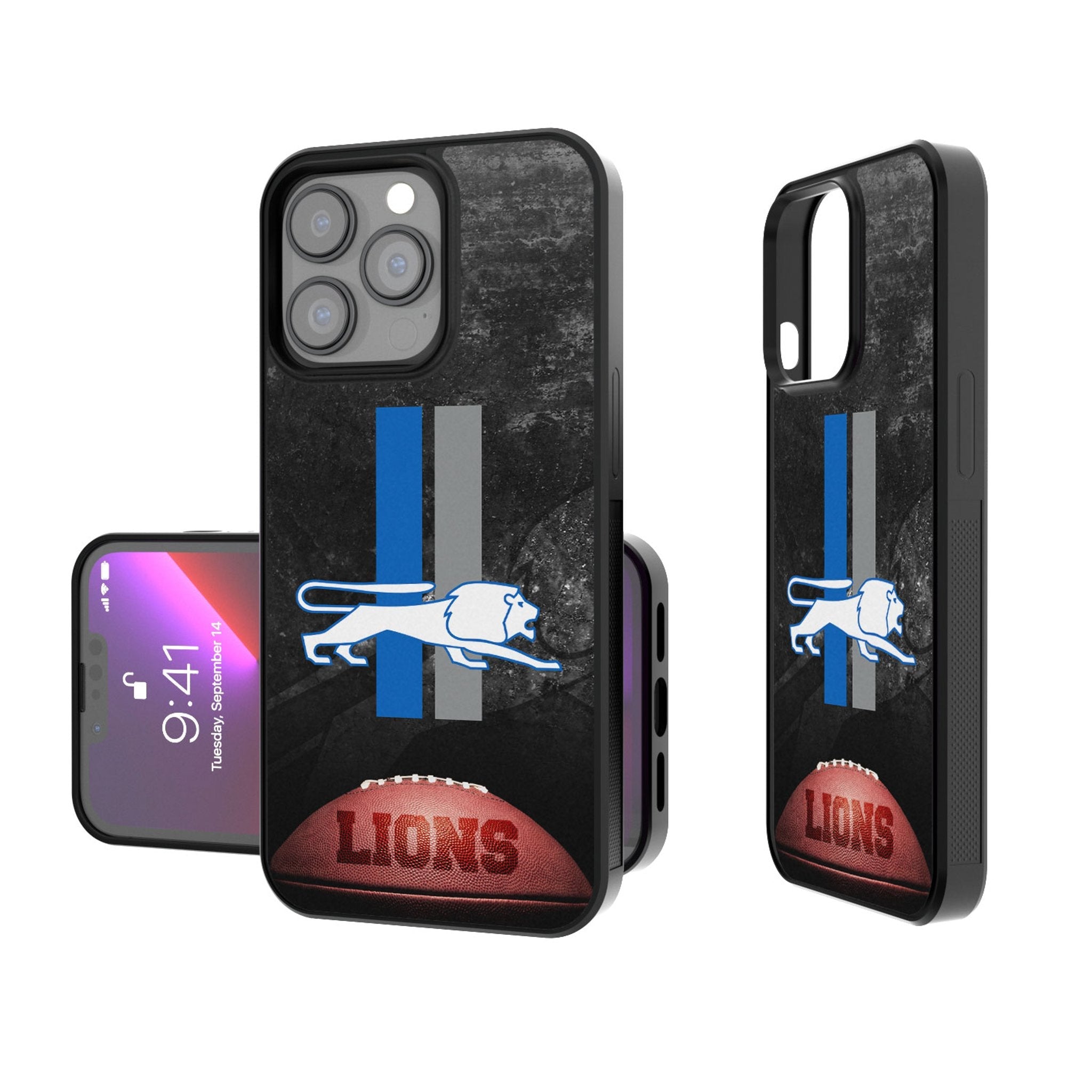 Detroit Lions Retro Legendary Bump Phone Case 1