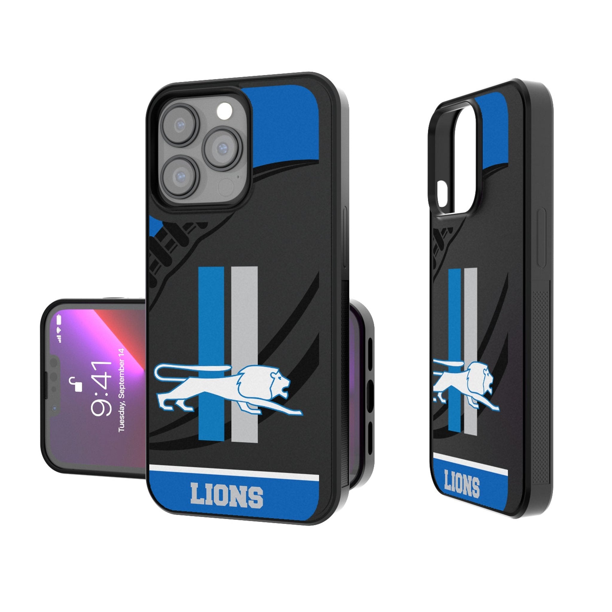 Detroit Lions Retro Passtime Bump Phone Case 1