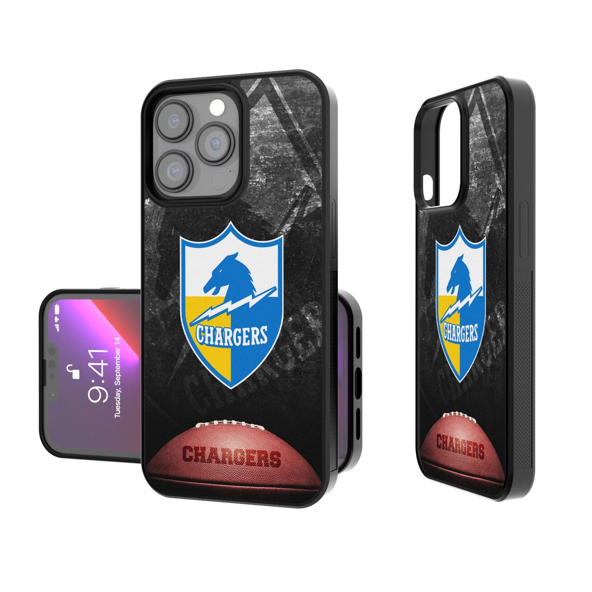 Los Angeles Chargers Historic Collection Legendary Bump Phone Case 1