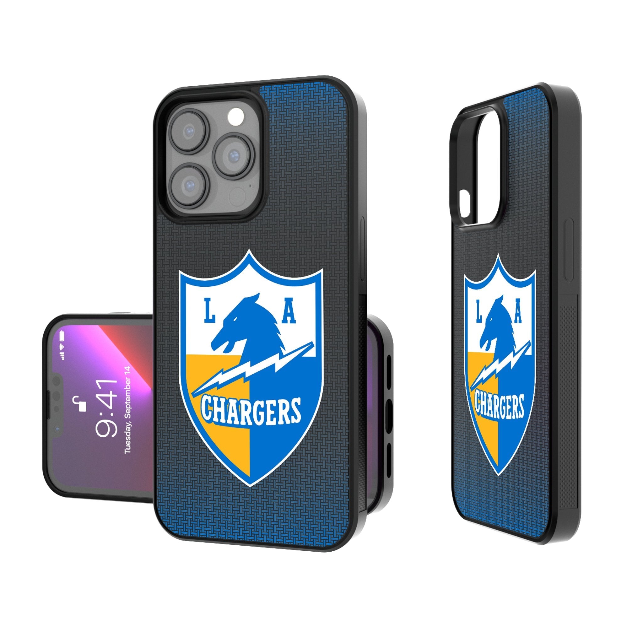 Los Angeles Chargers Historic Collection Linen Bump Phone Case 1