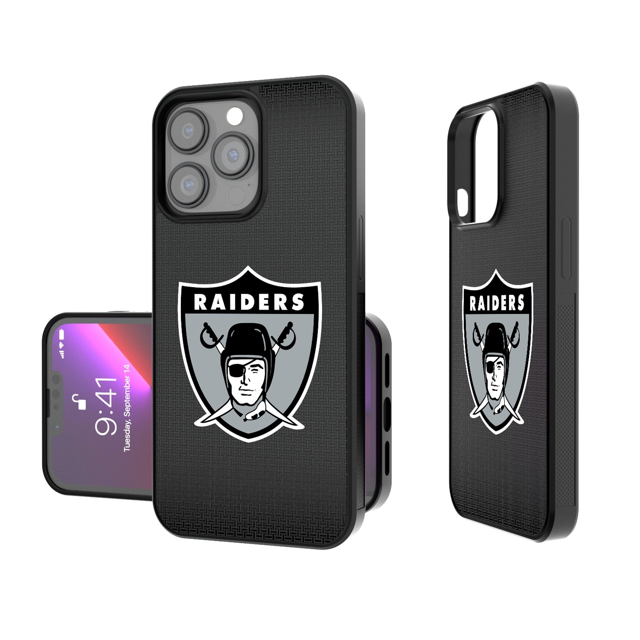 Oakland Raiders 1963 Historic Collection Linen Bump Phone Case 1