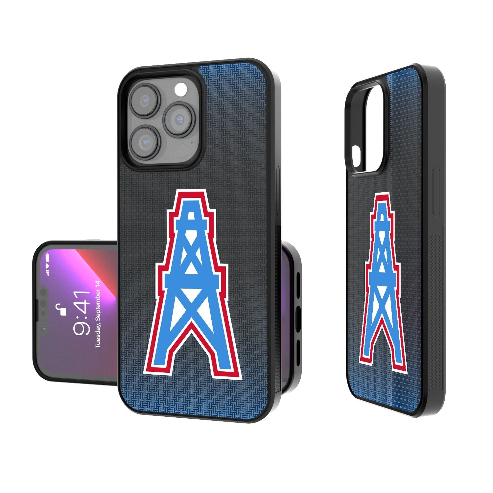 Houston Oilers Historic Collection Linen Bump Phone Case 1