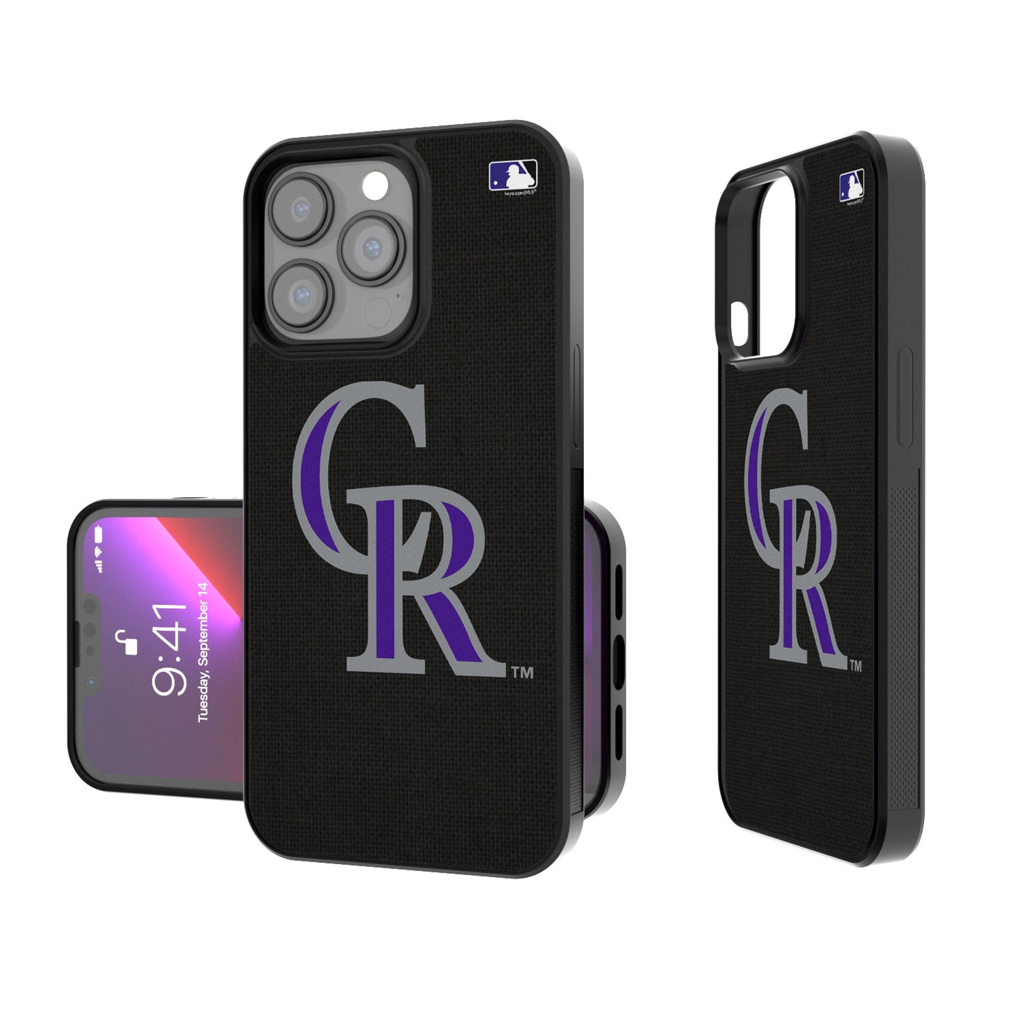 Colorado Rockies Solid Bump Phone Case